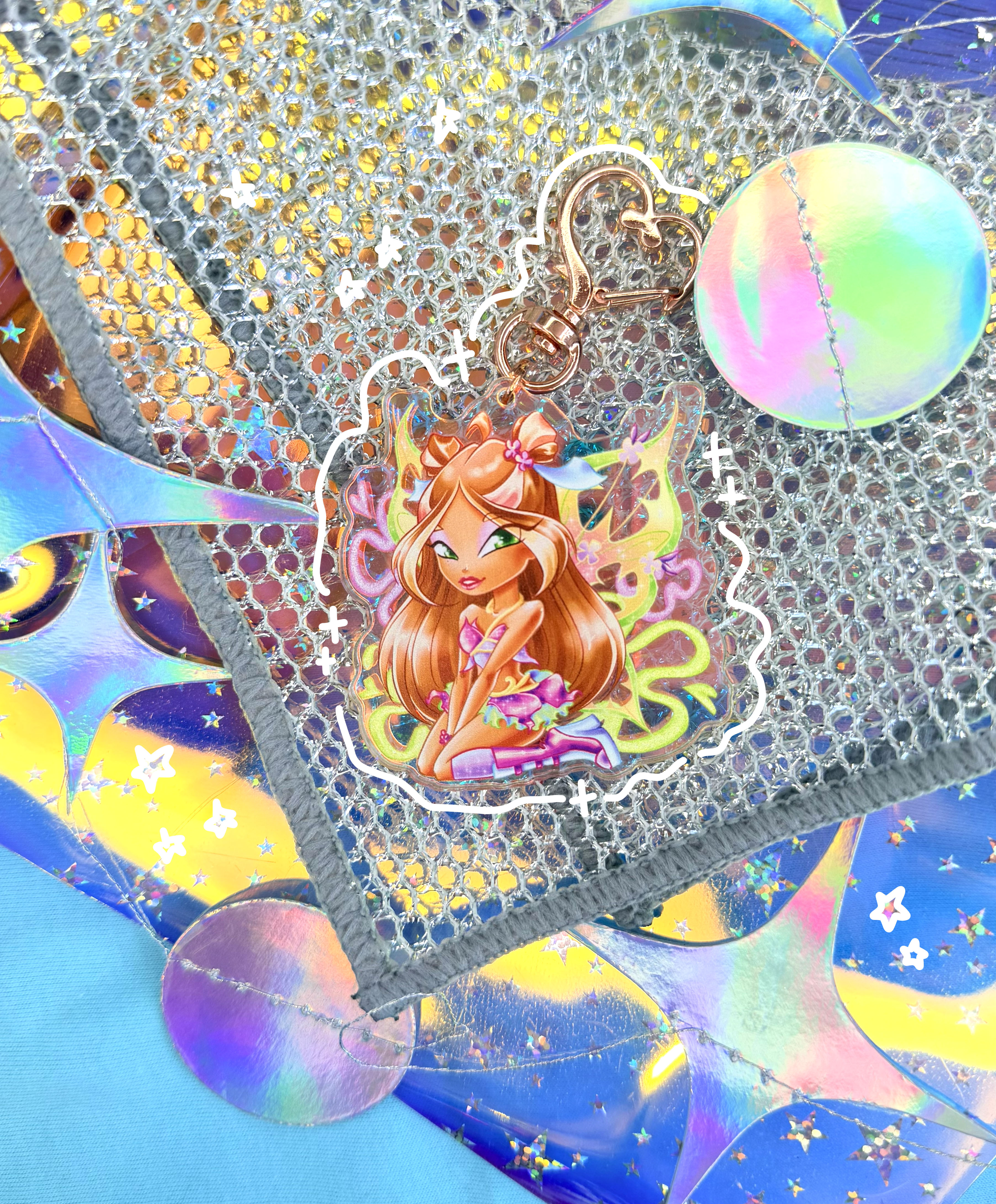 Брелок жемчуг, Флора, Винкс-Беливикс, 6см