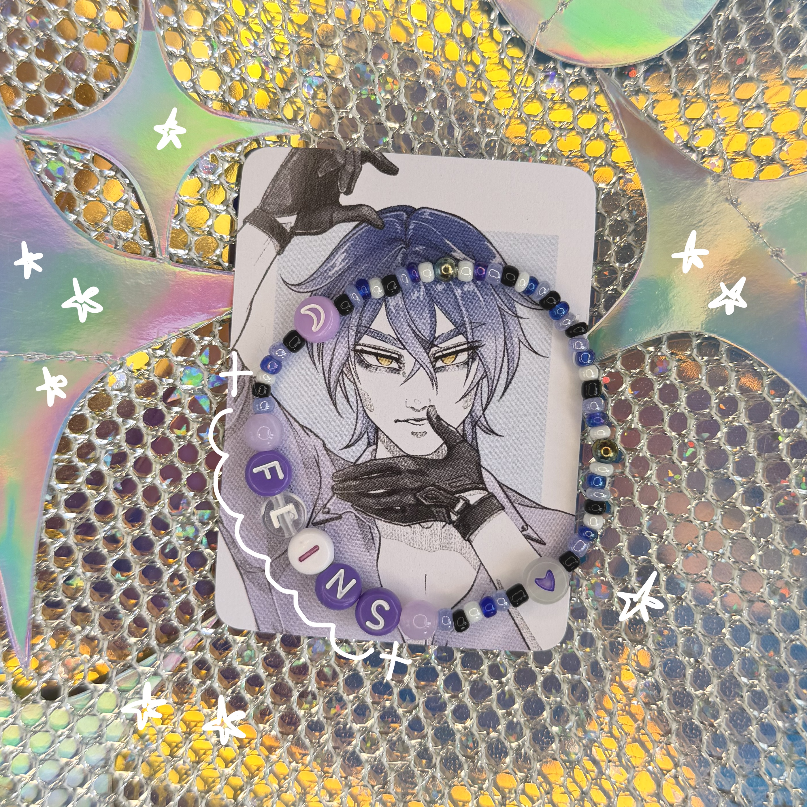 Браслет на резин.,Флинс, Геншин имп.