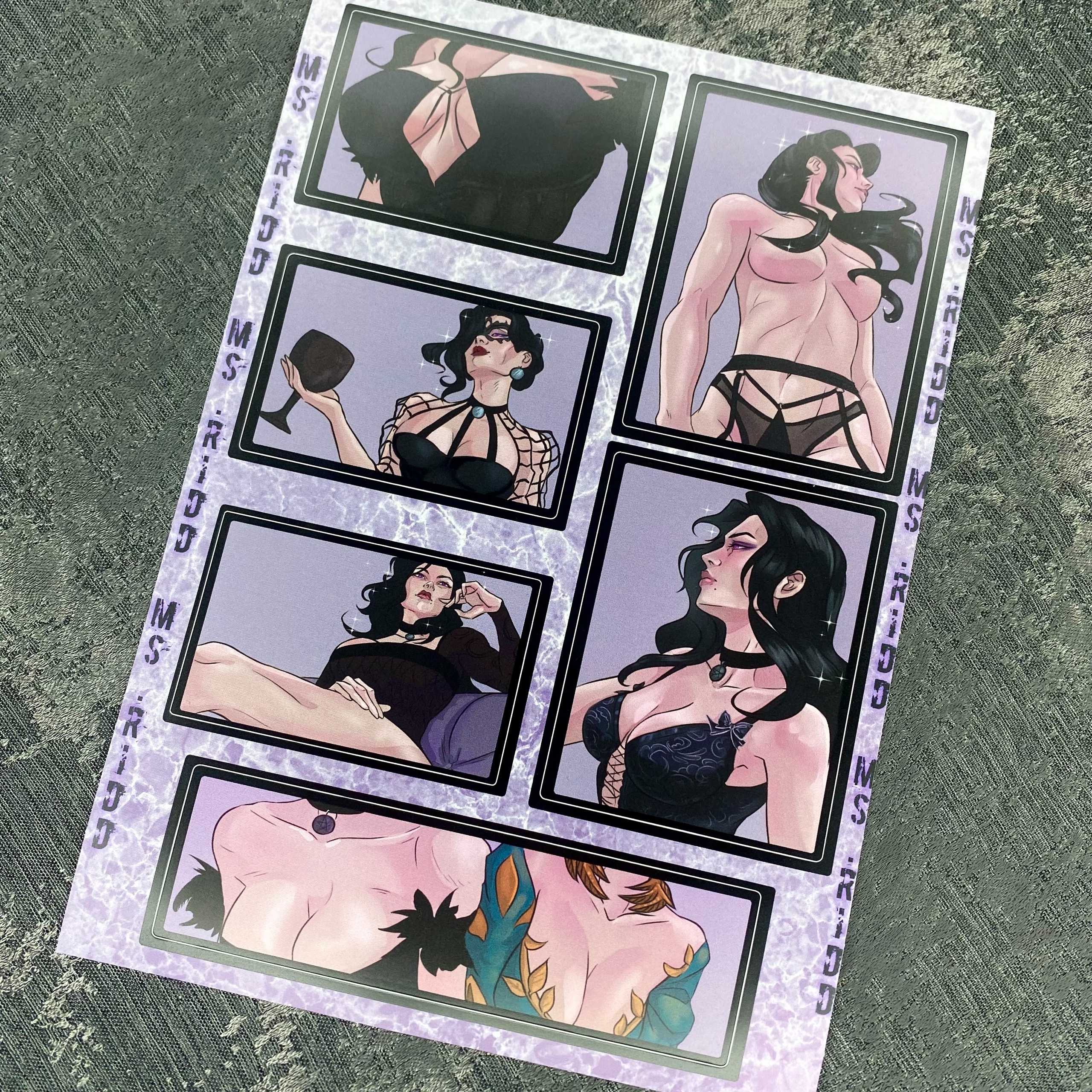 Стикеры А5 Йеннифэр Ведьмак / The Witcher