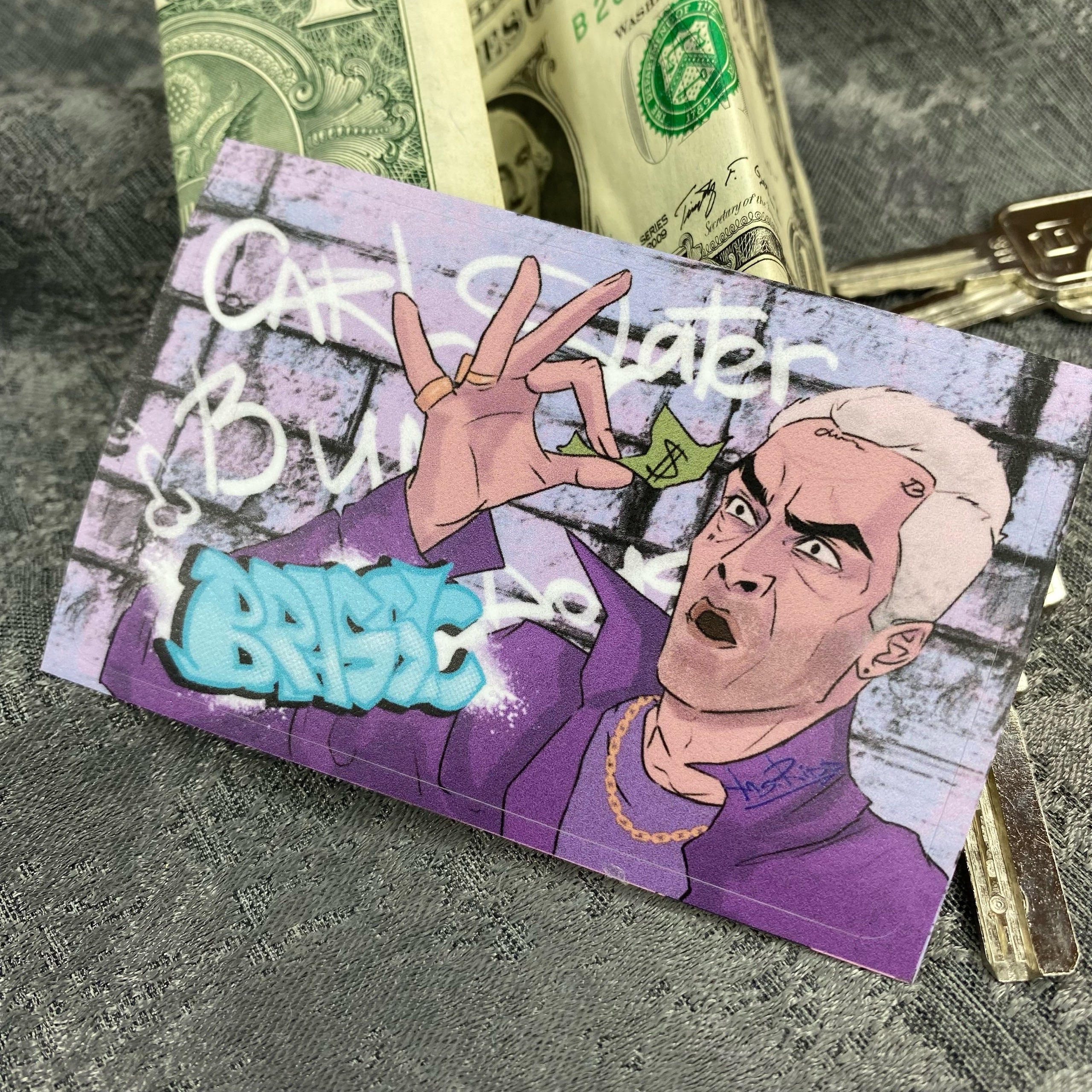 Наклейка на карту Винни О'Нил Голяк / Без денег / Brassic