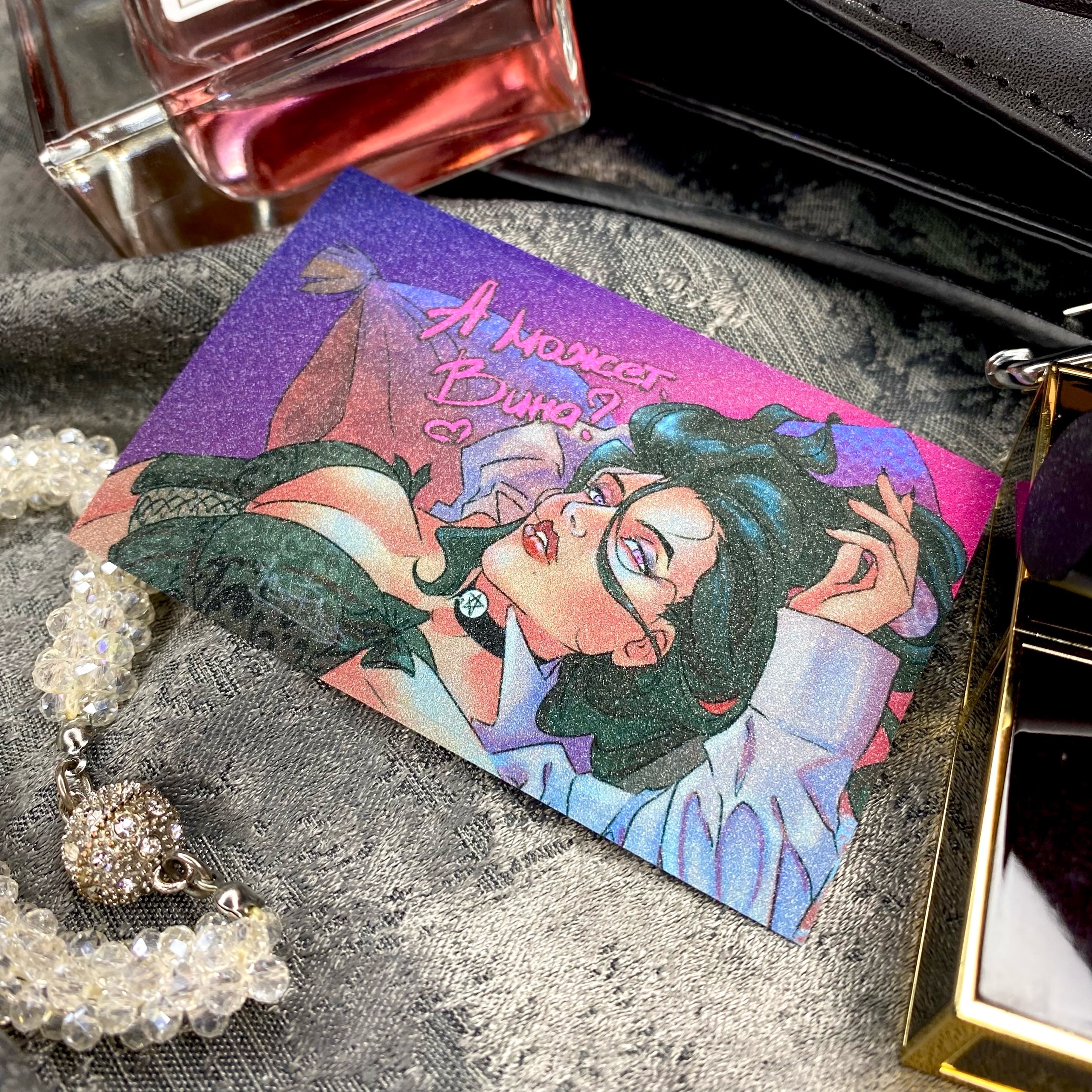 Наклейка на карту Йеннифэр Ведьмак / The Witcher