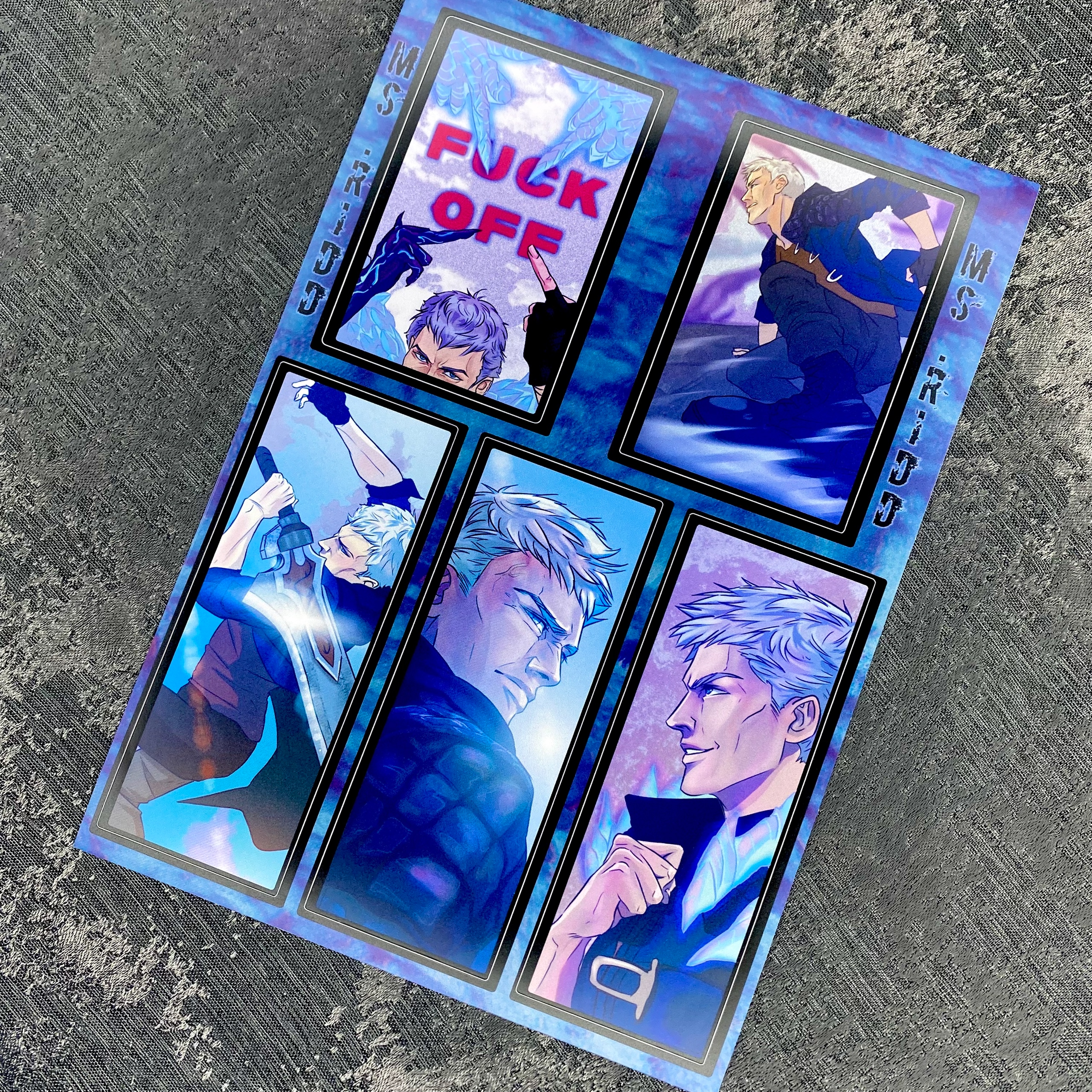 Стикеры А5 Неро Дьявол может плакать / Devil May Cry