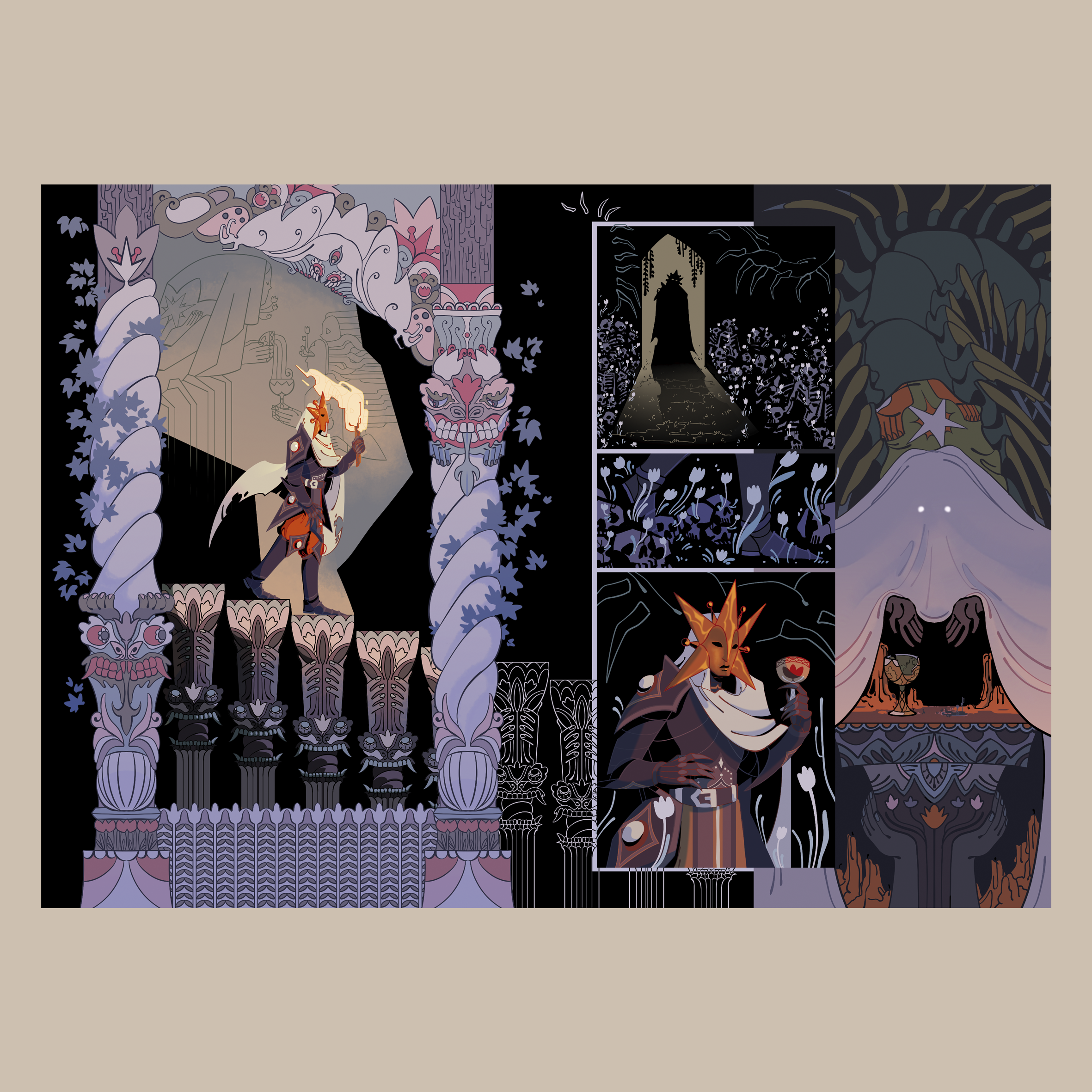 Открытка "Проклятый рыцарь"