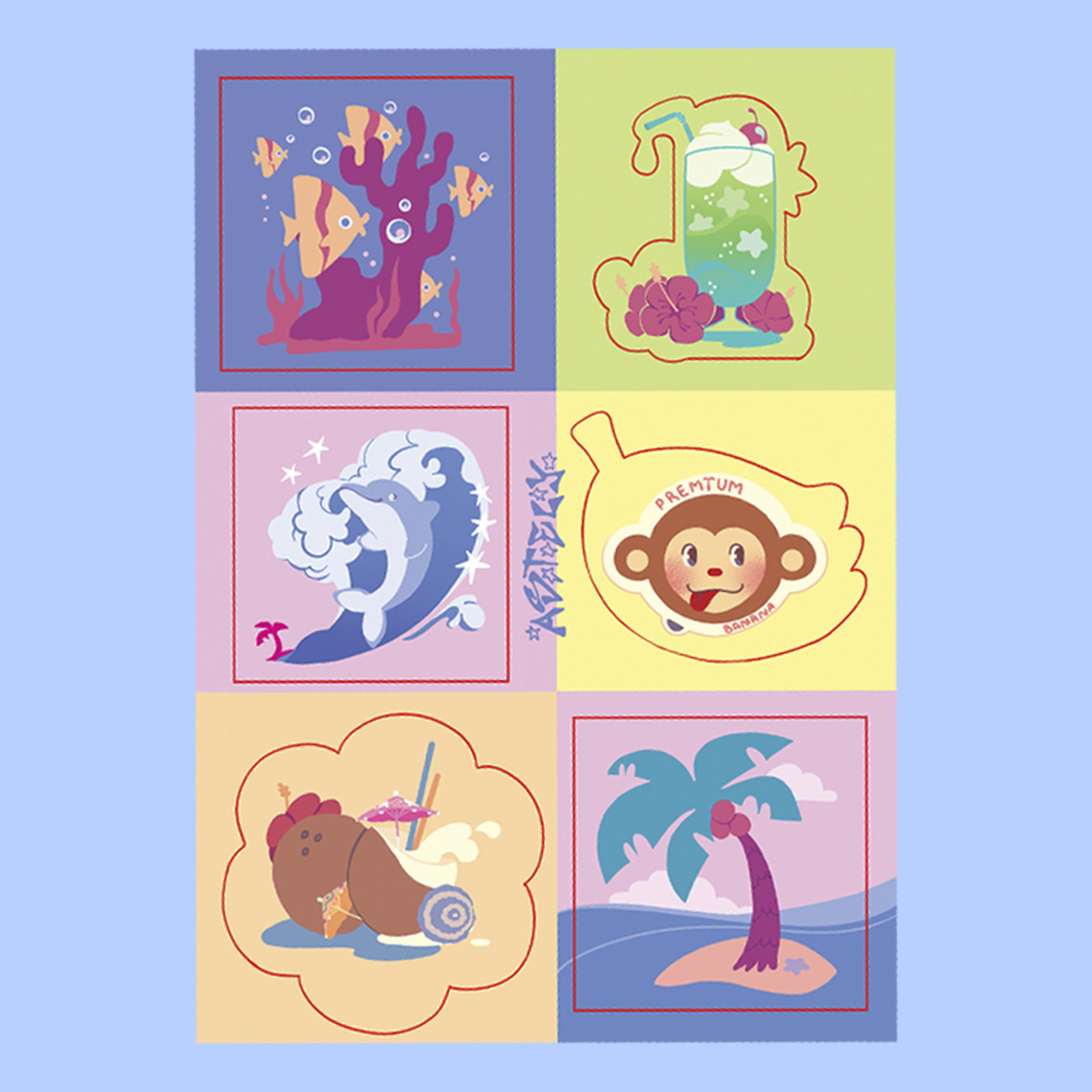 Стикерпак "Тропики"