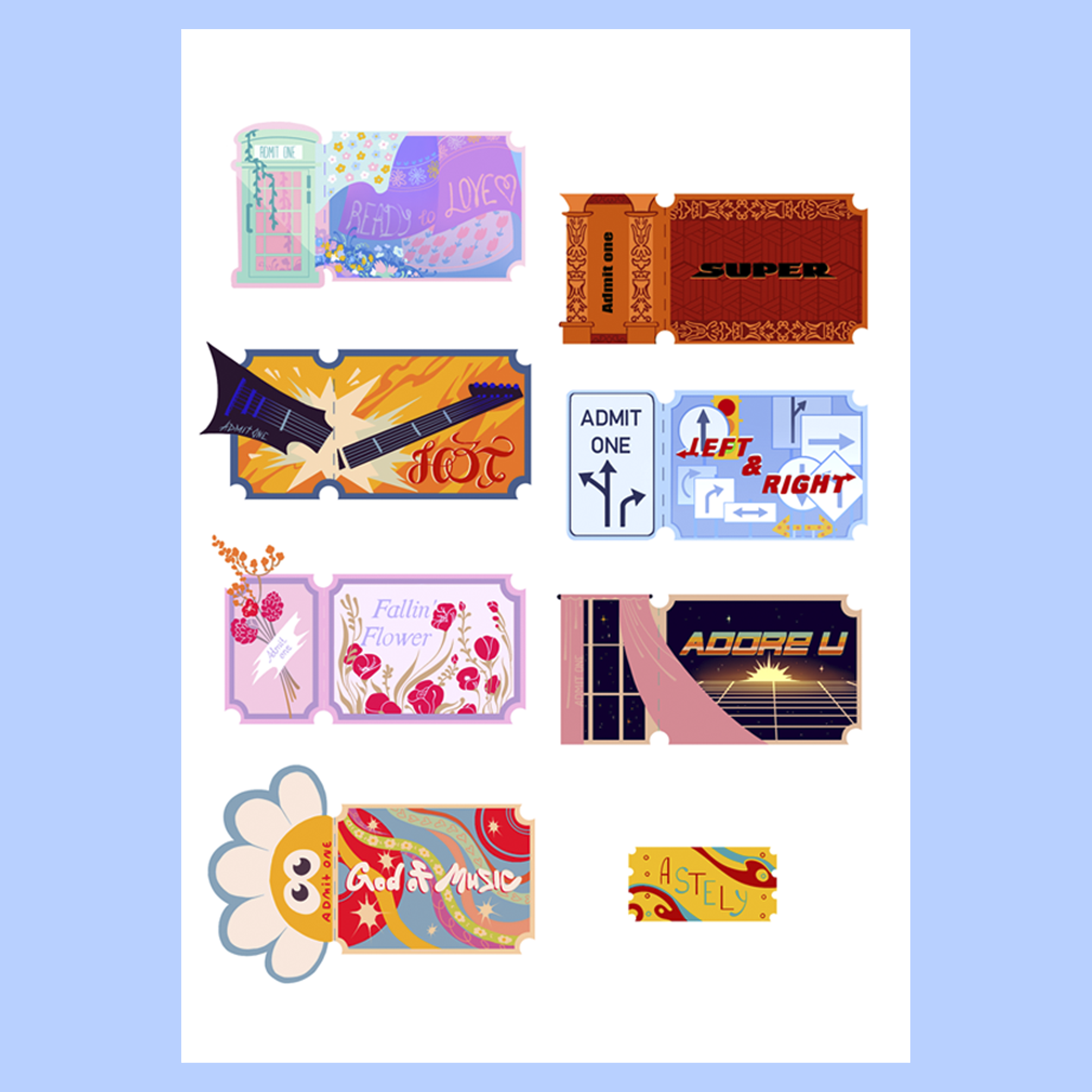 Стикерпак "Билетики"