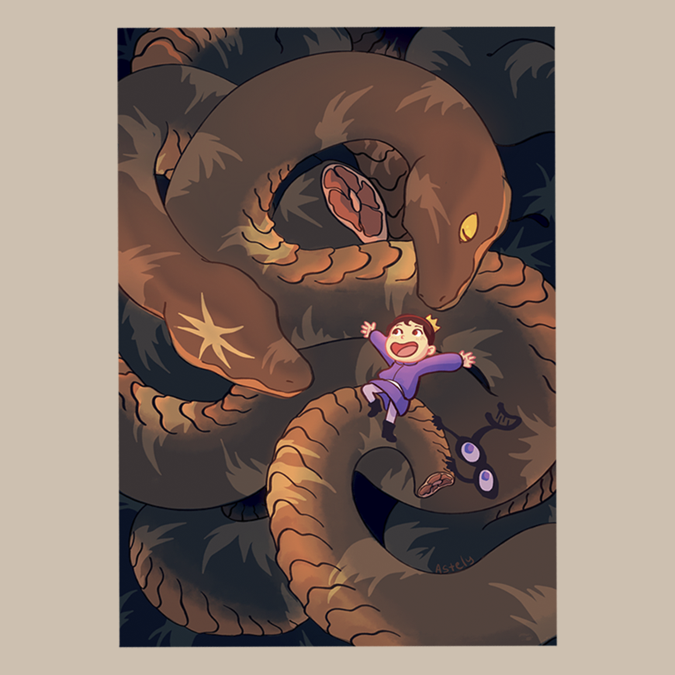 Открытка "Боджи и Митсумата"