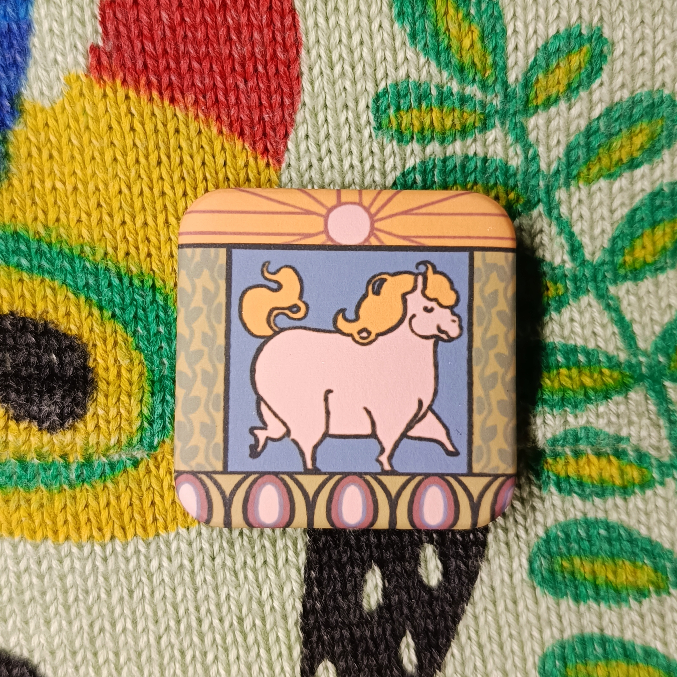 Квадратный значок "Коняшка"