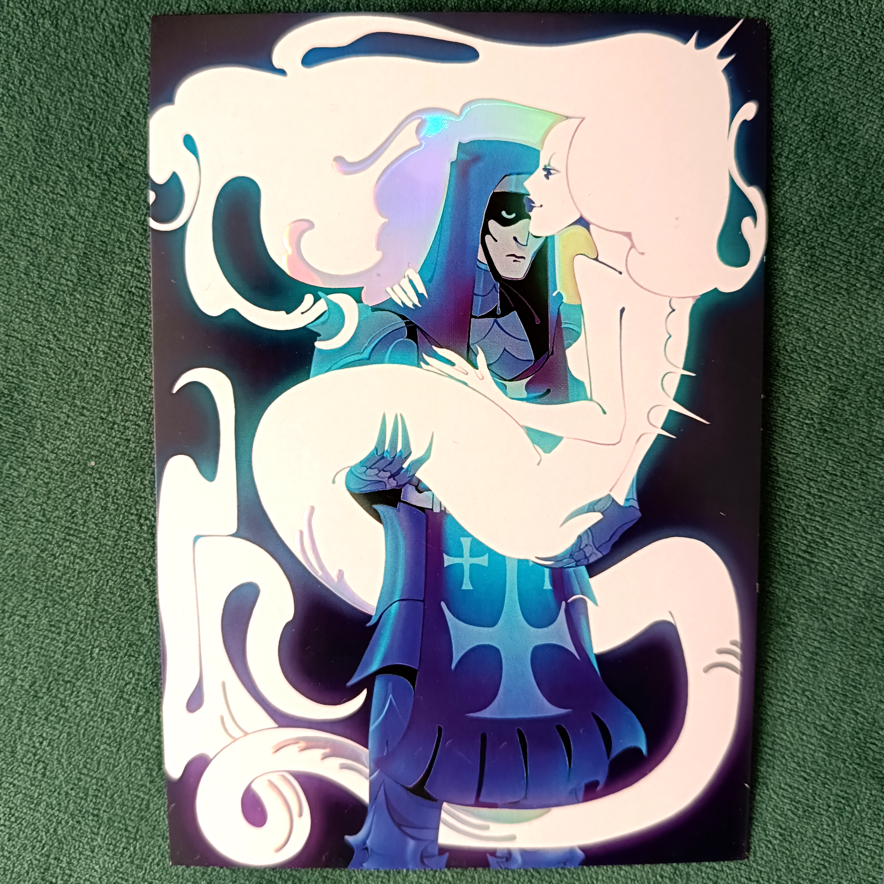 Открытка "Русалка и Крестоносец"