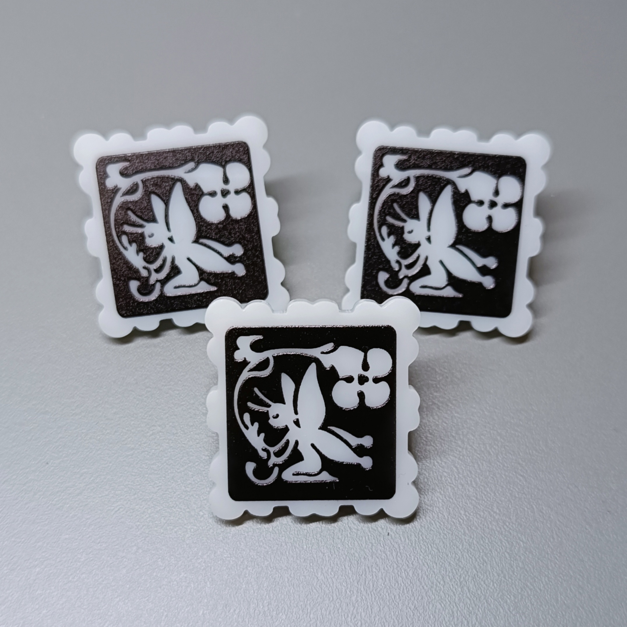 Пин акриловый 3см "Фея"