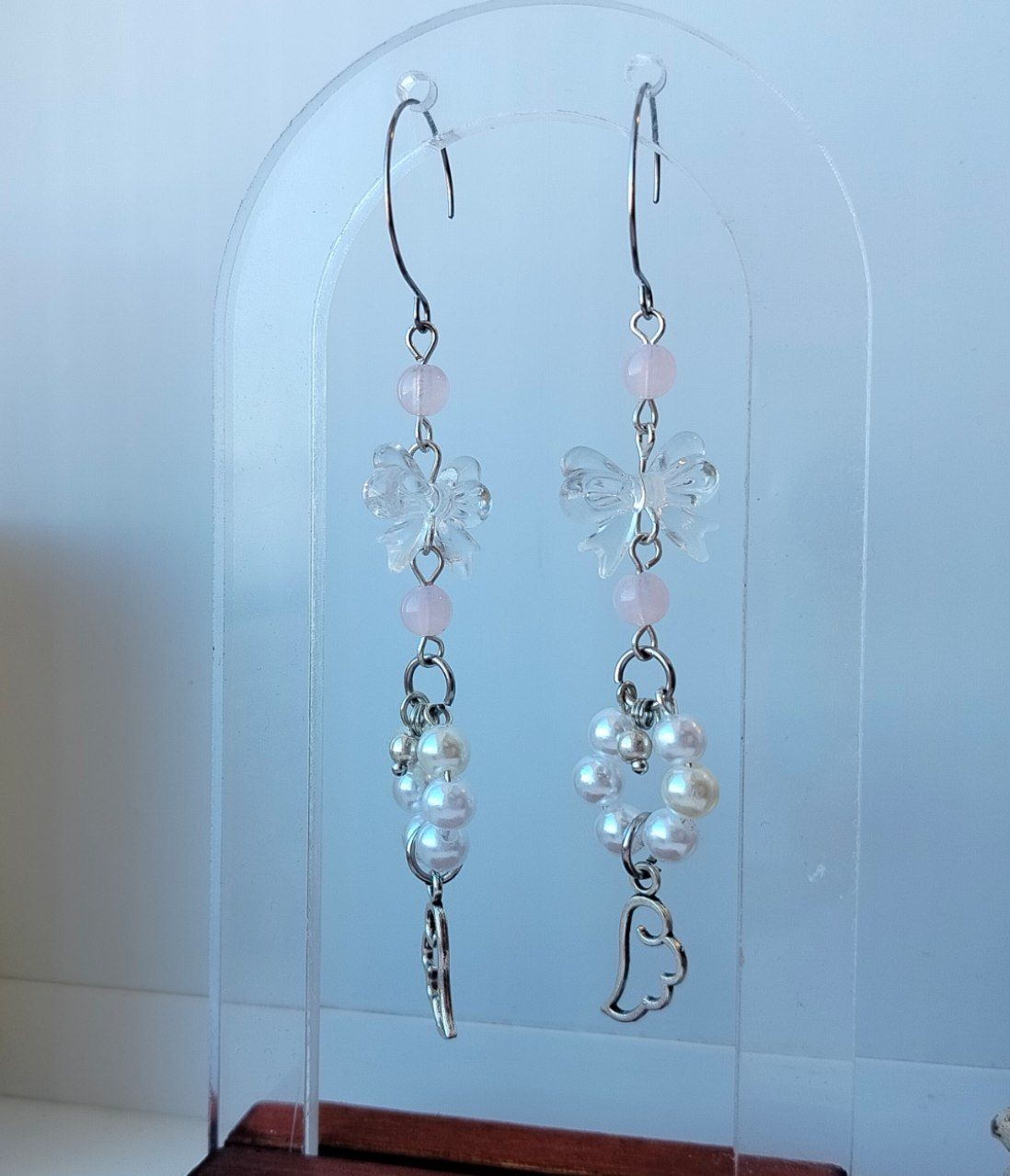 Серьги "Кокетка" розовые