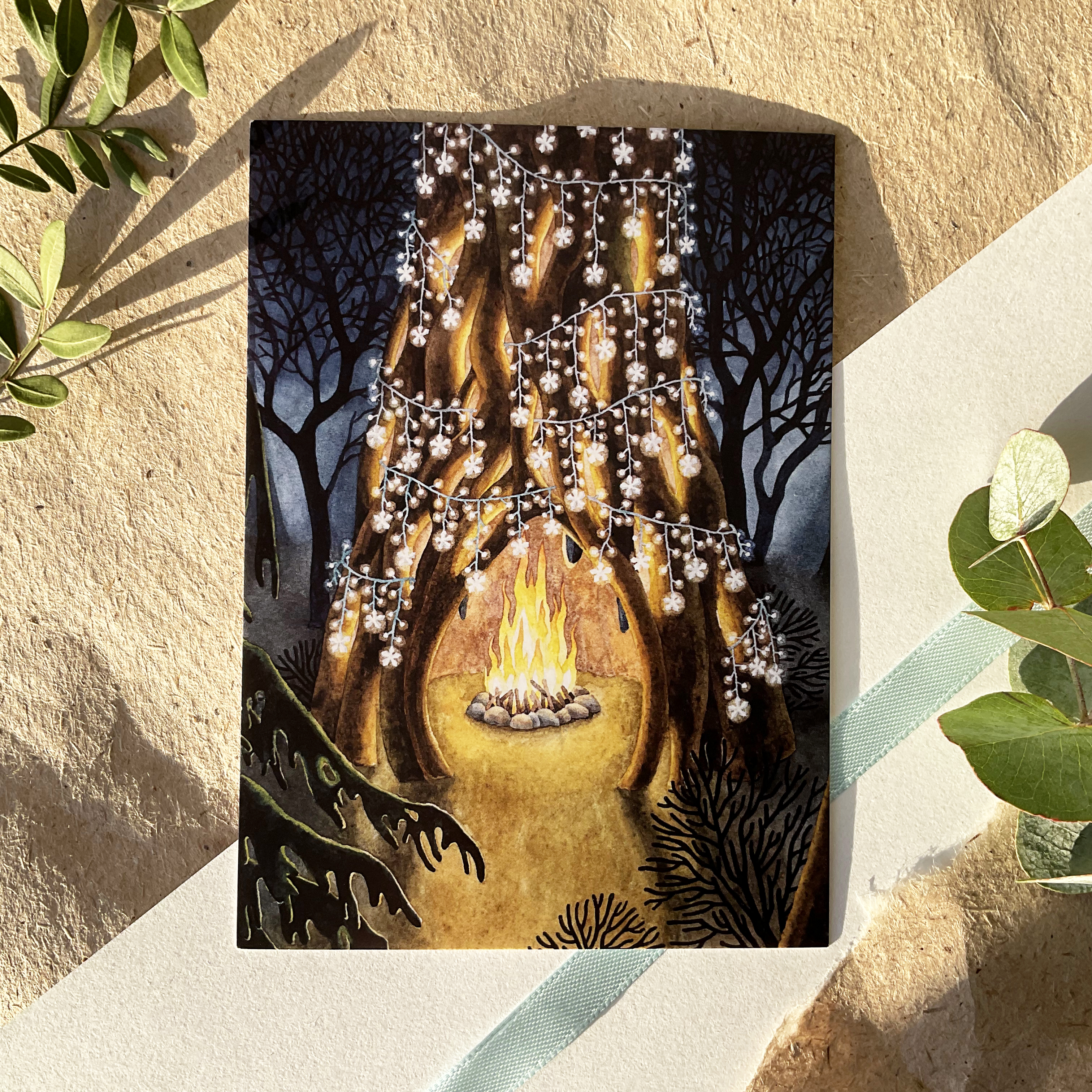 Открытка «Костер»