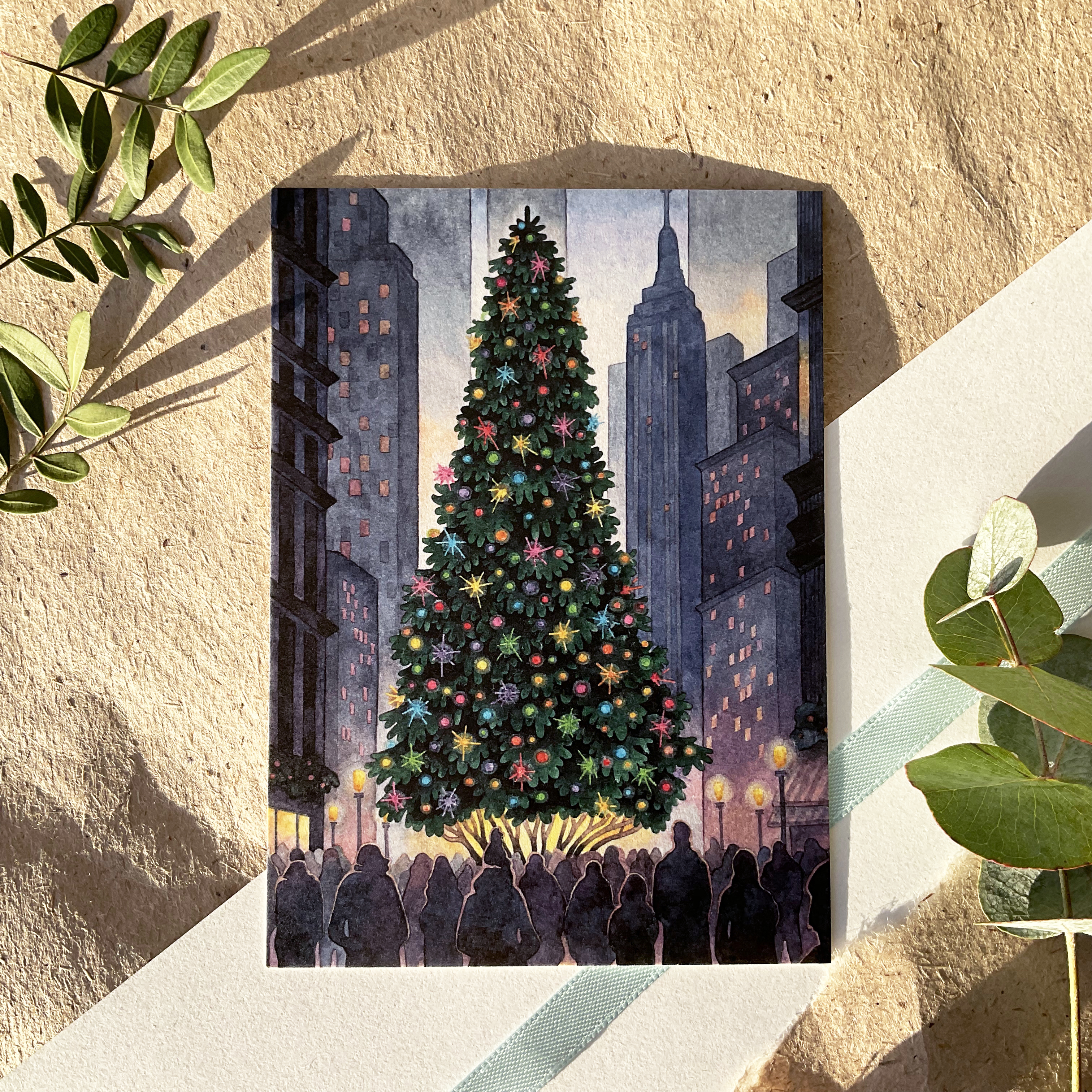 Открытка «Новогодняя елка»