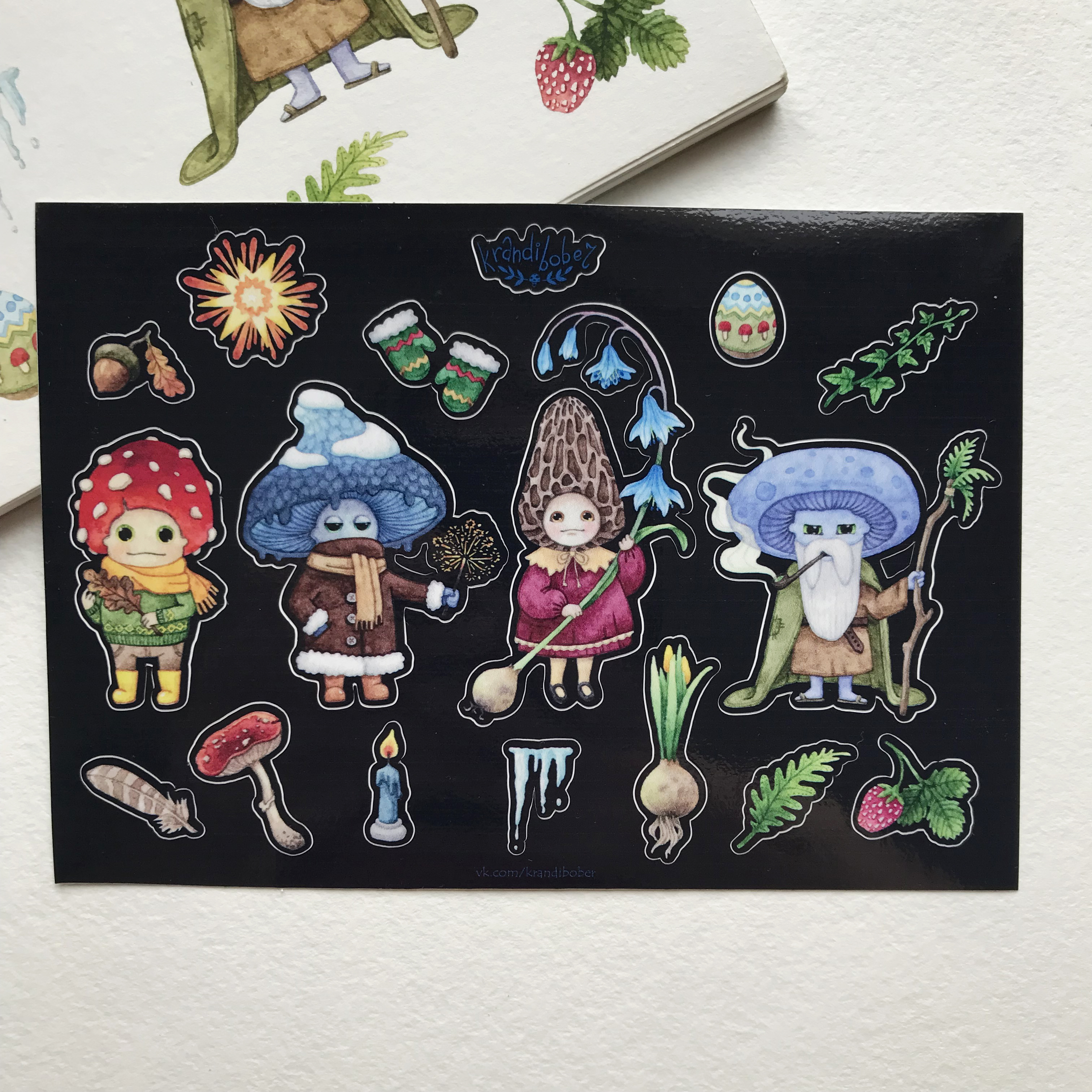 Стикерпак А6 «Грибышата»