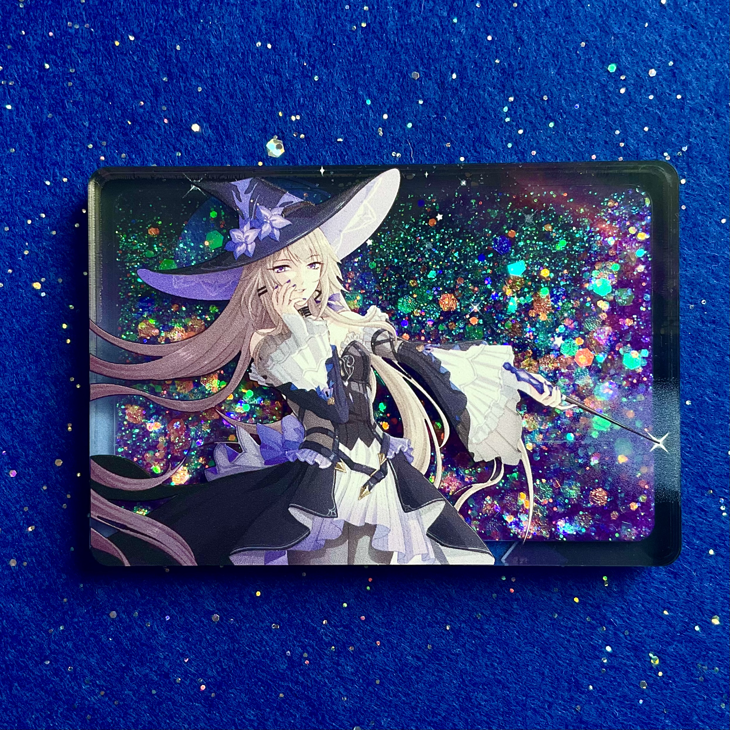 Стенд-шейкер с блёстками 6х8 см Герта