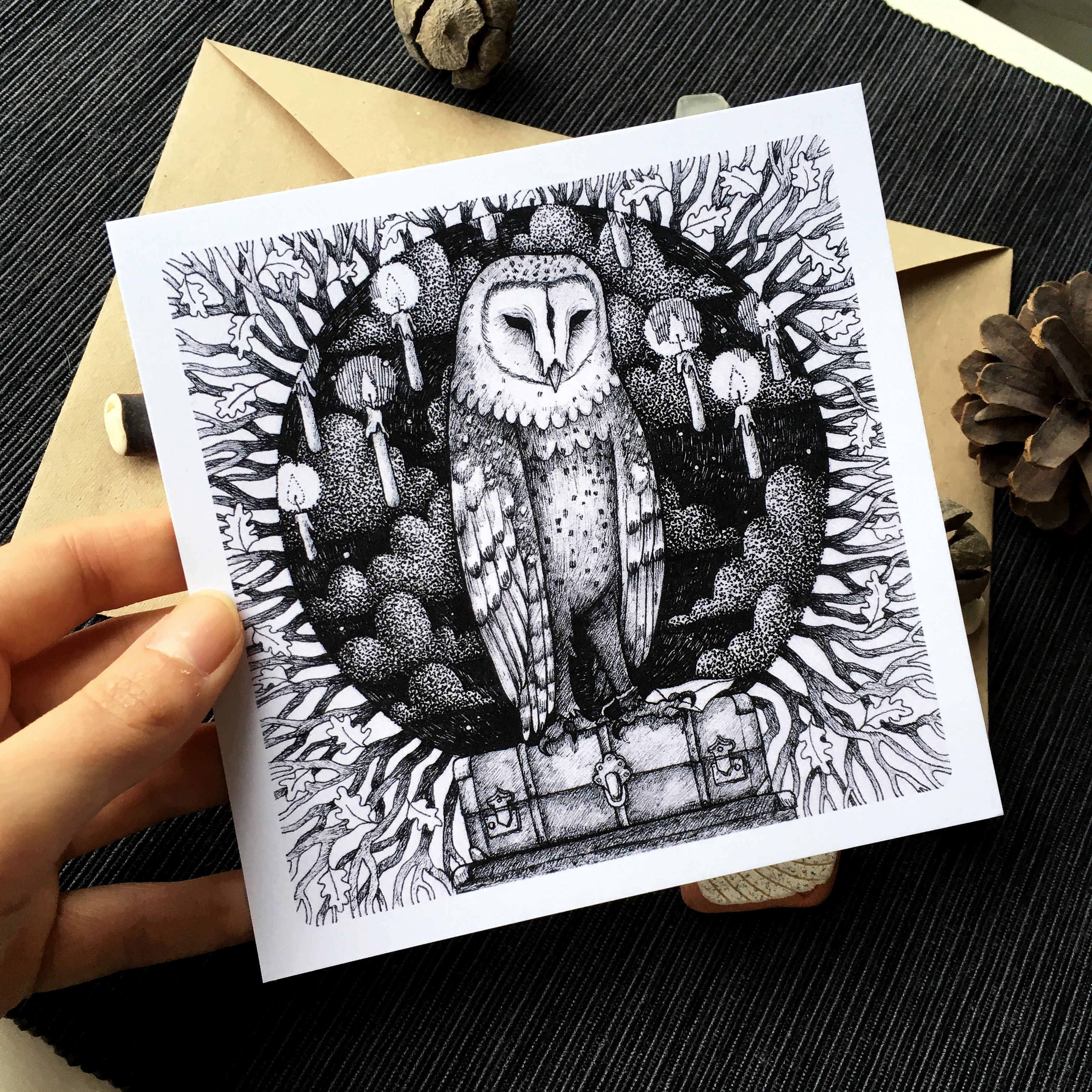 Открытка «Почтовая Сова»