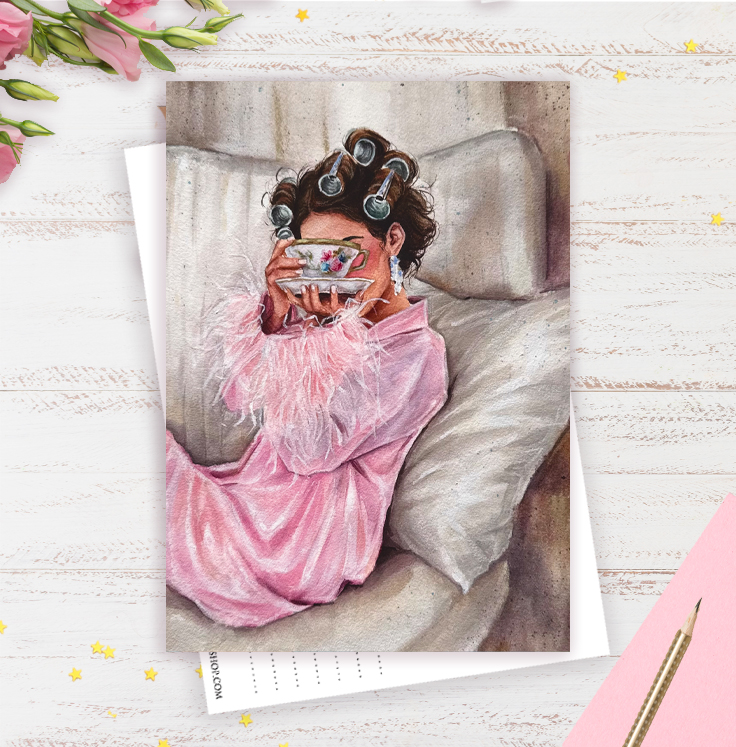 Открытка Сначала кофе