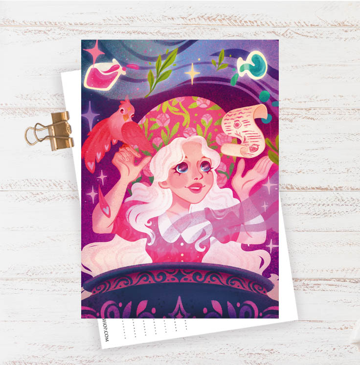 Открытка Ведьма