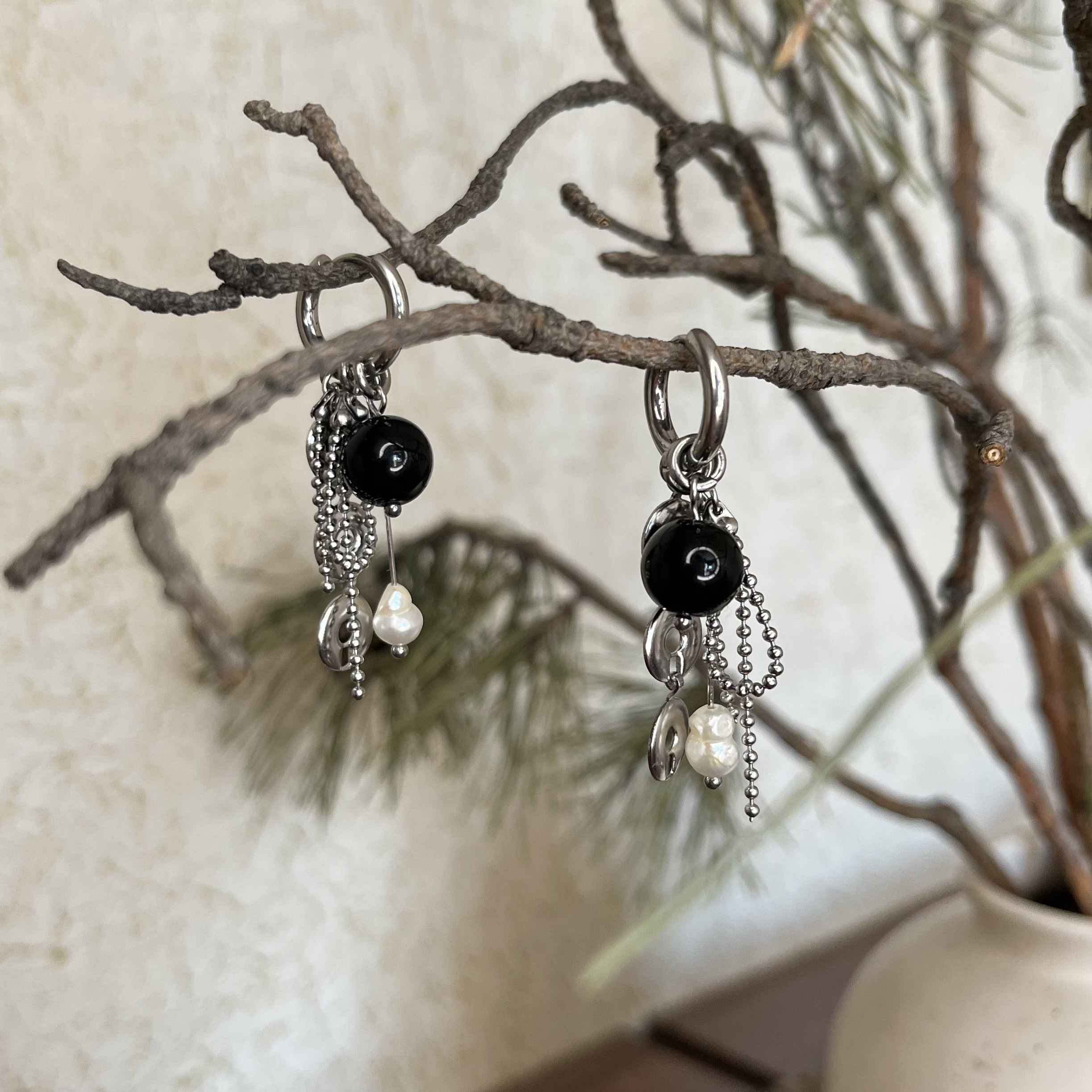 Серьги-конго «Луна»