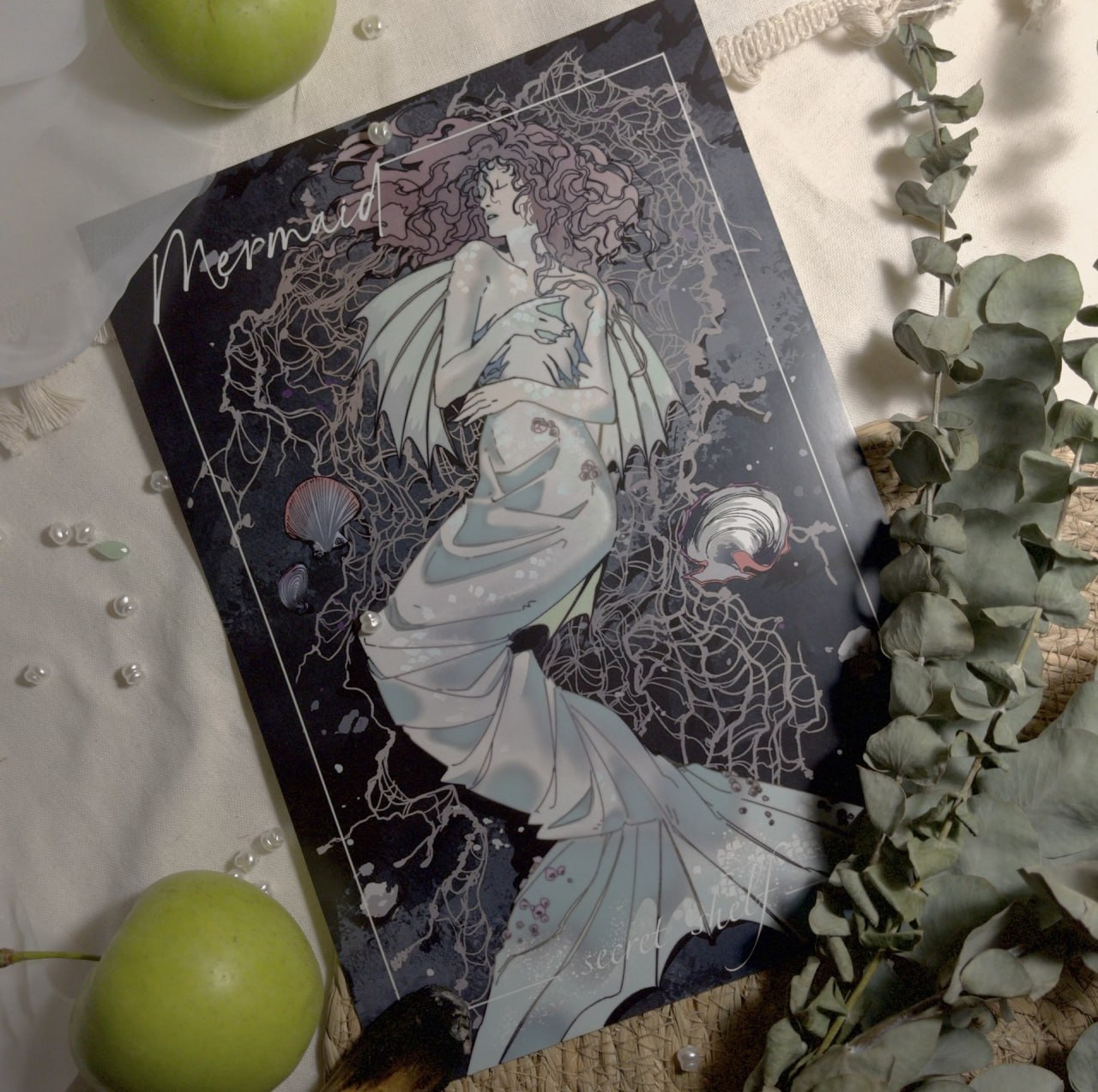 постер А4 русалка