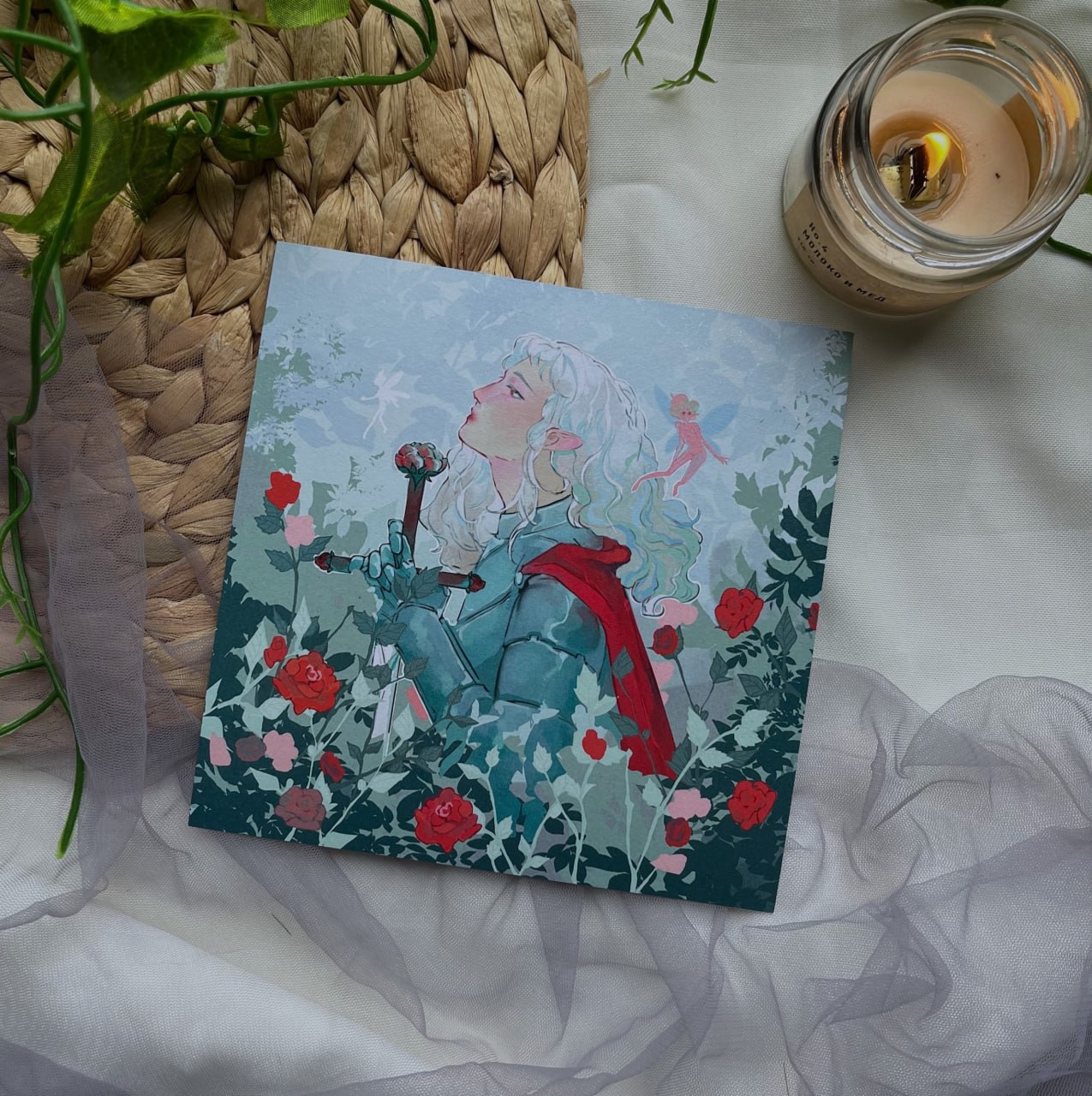 принт 15х15 рыцарь