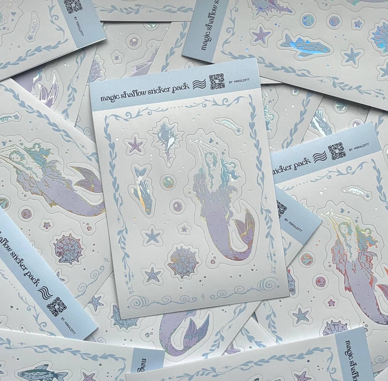 стикеры А6 голо волшебный берег / magic shallow