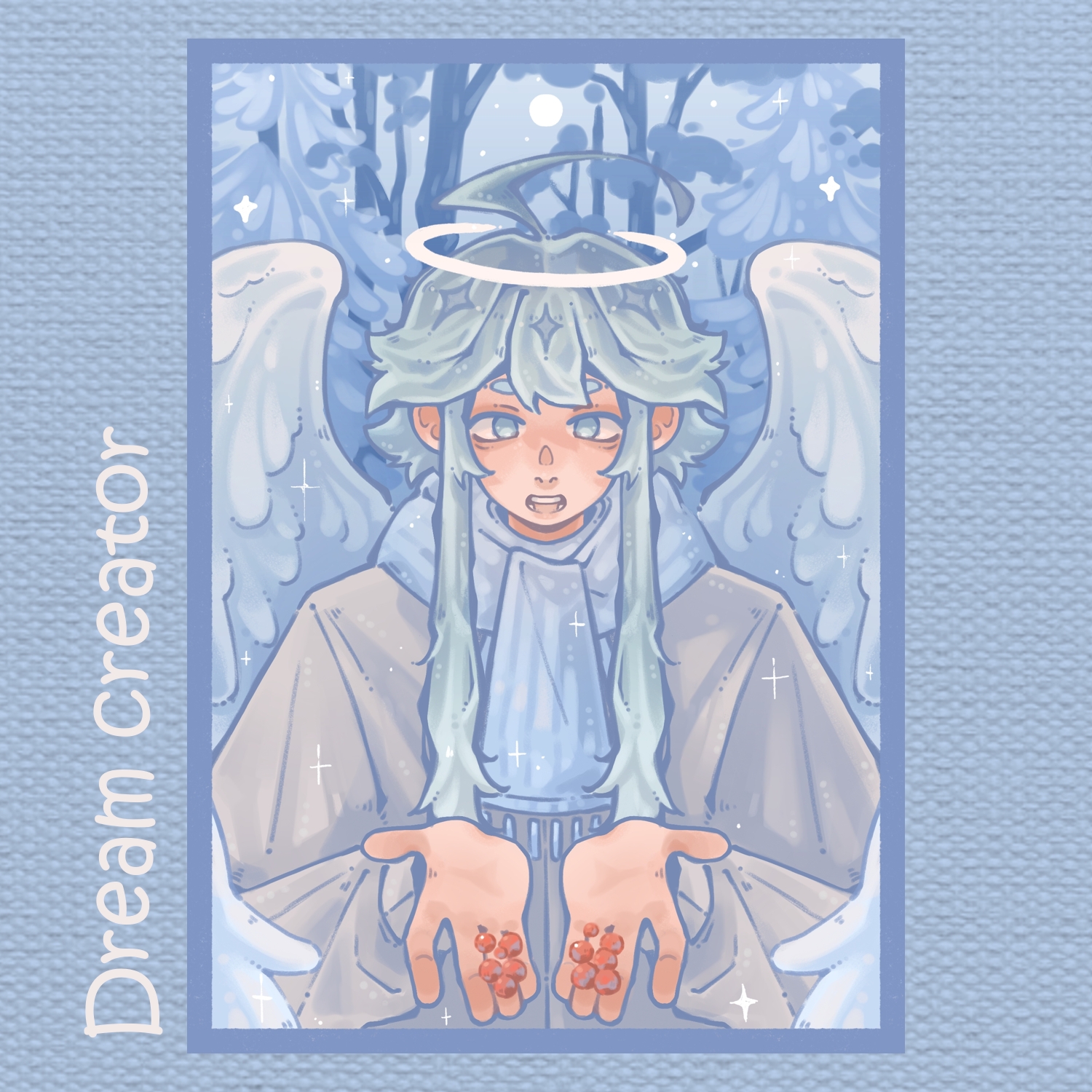 Карточка лунный ангел