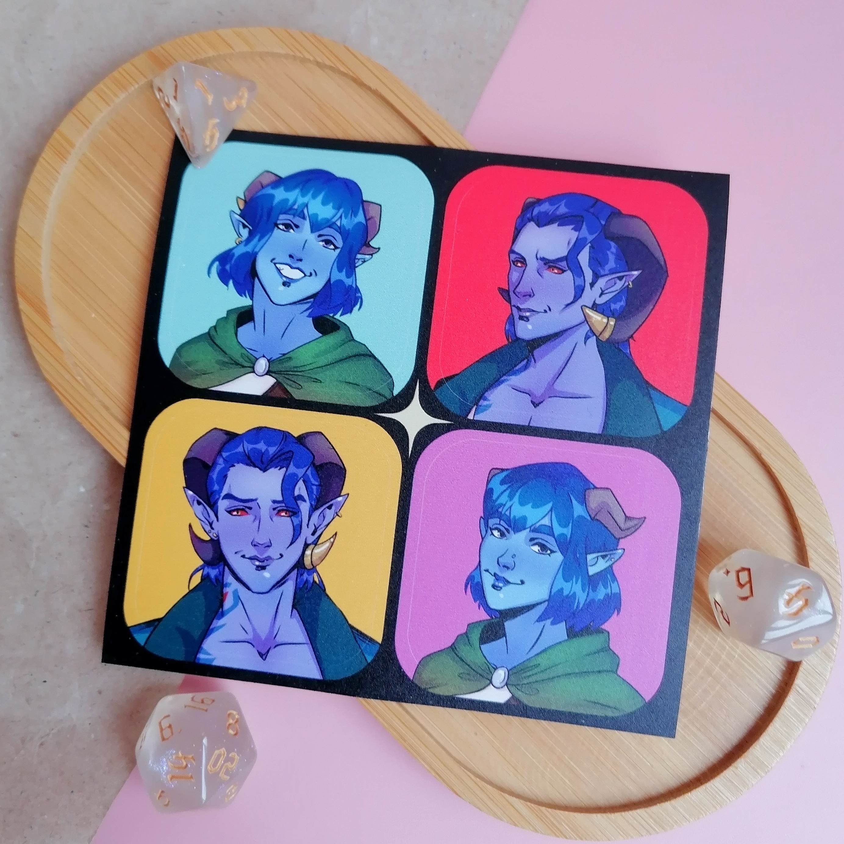 Стикерпак Тифлинги Могучая девятка/The Mighty Nein