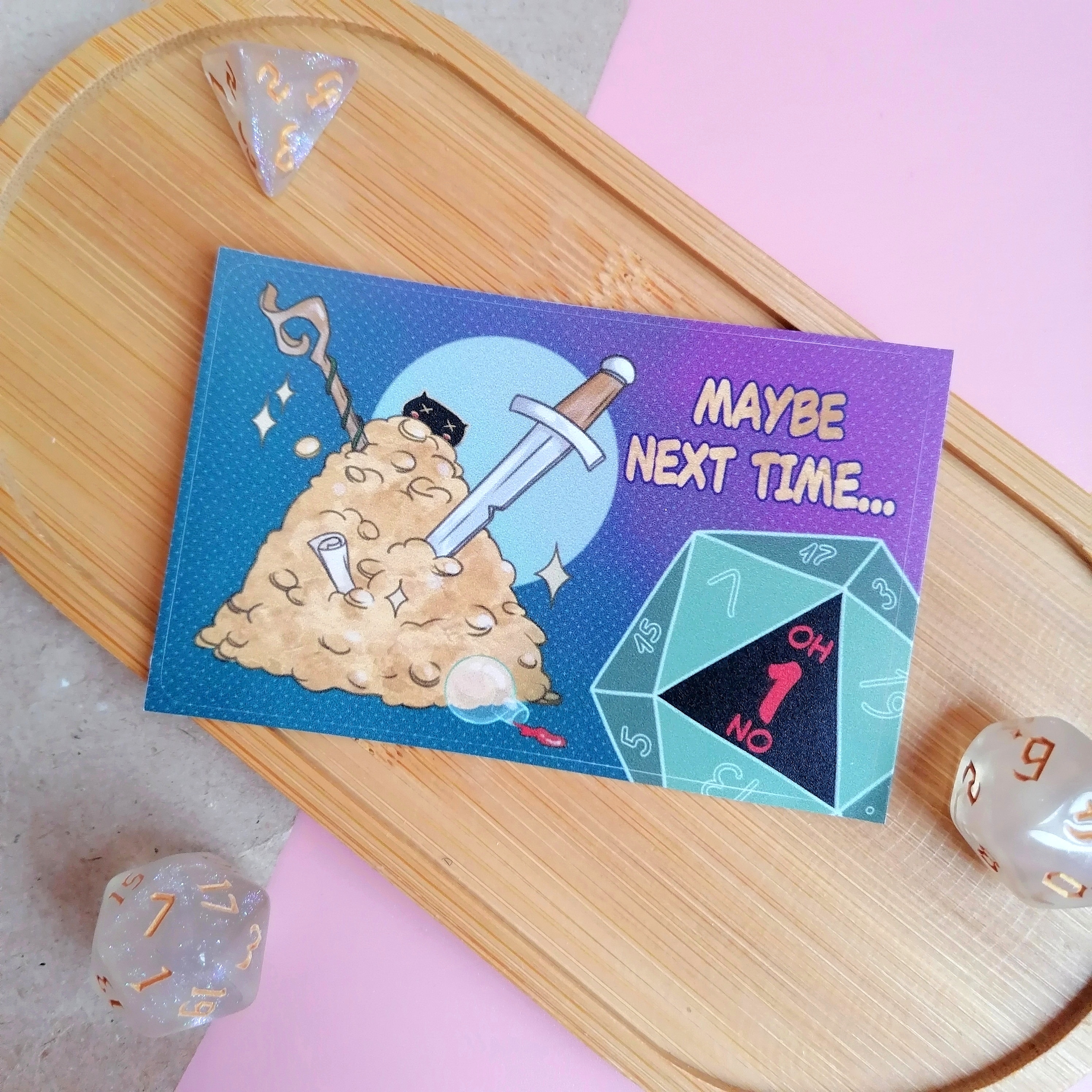 Наклейка на карту Критический провал ДнД