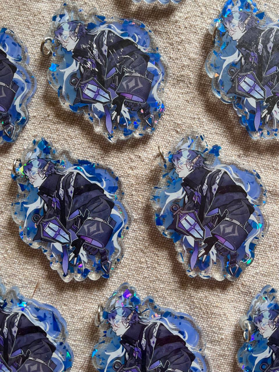 брелок 6см (блест.акрил) ГЕНШИН флинс