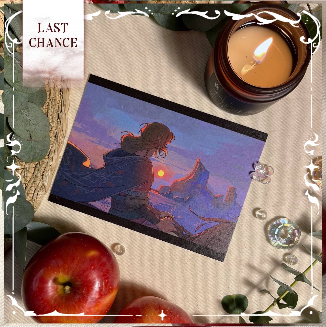 принт А6 ЛЕГЕНДА О ЗЕЛЬДЕ линк верхом