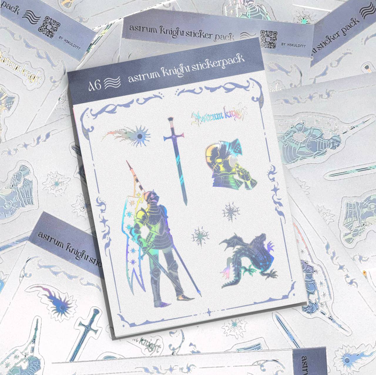 стикеры А6 голо звездный рыцарь  /  astrum knight