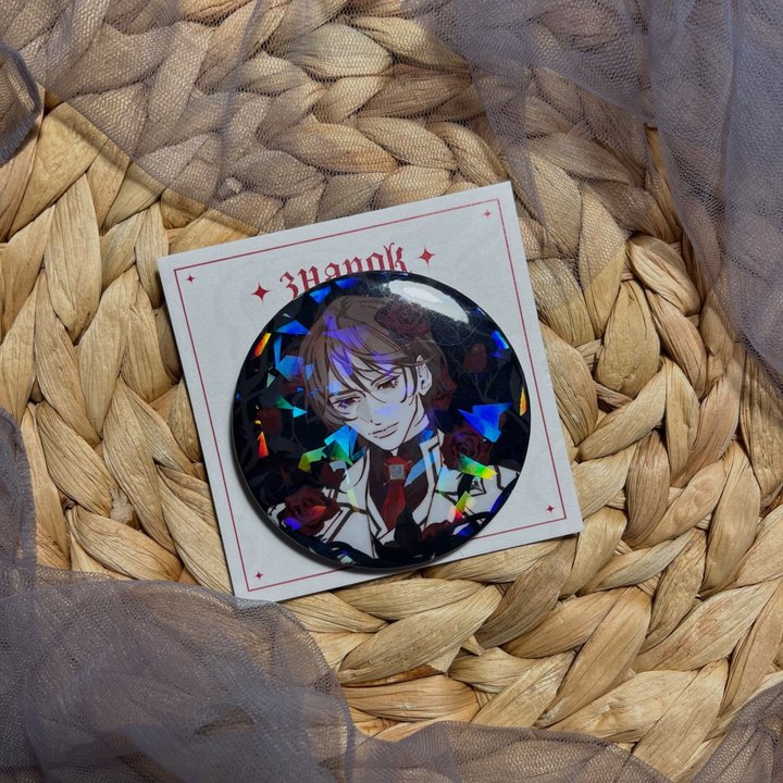 значок 56мм РЫЦАРЬ-ВАМПИР канаме