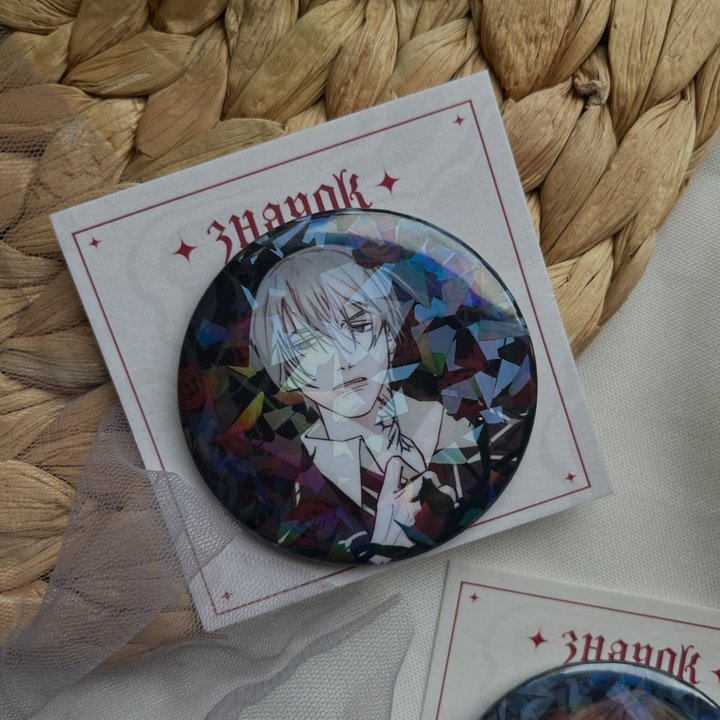 значок 56мм РЫЦАРЬ-ВАМПИР зеро