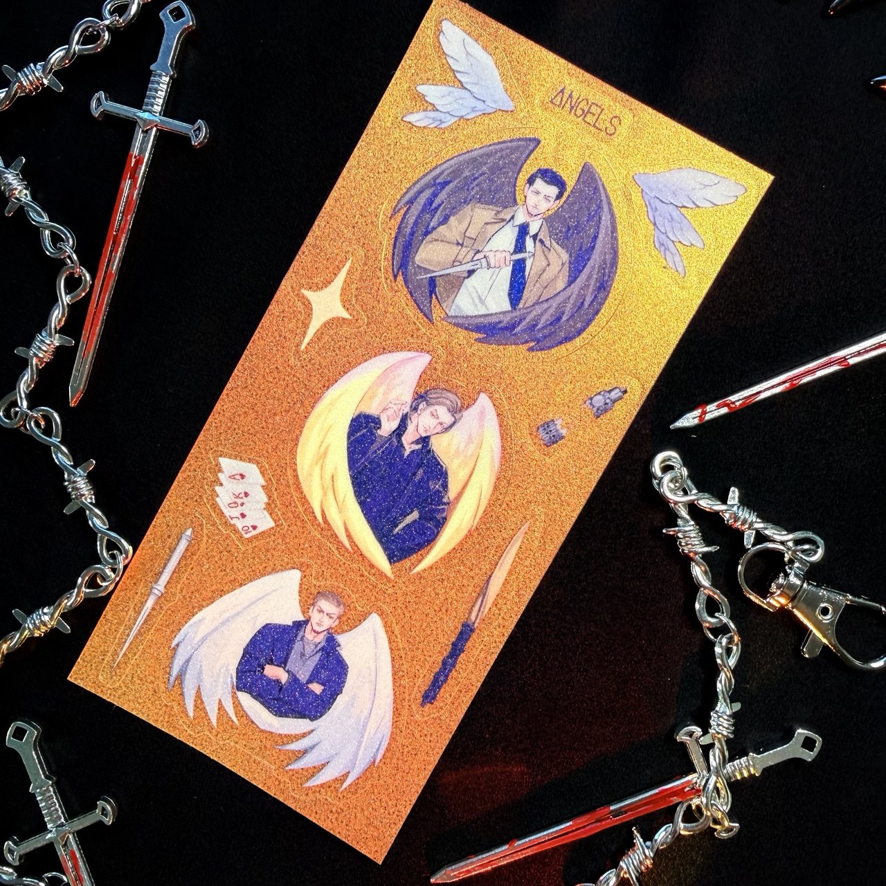 Стикерпак Сверхъестветвенное ангелы