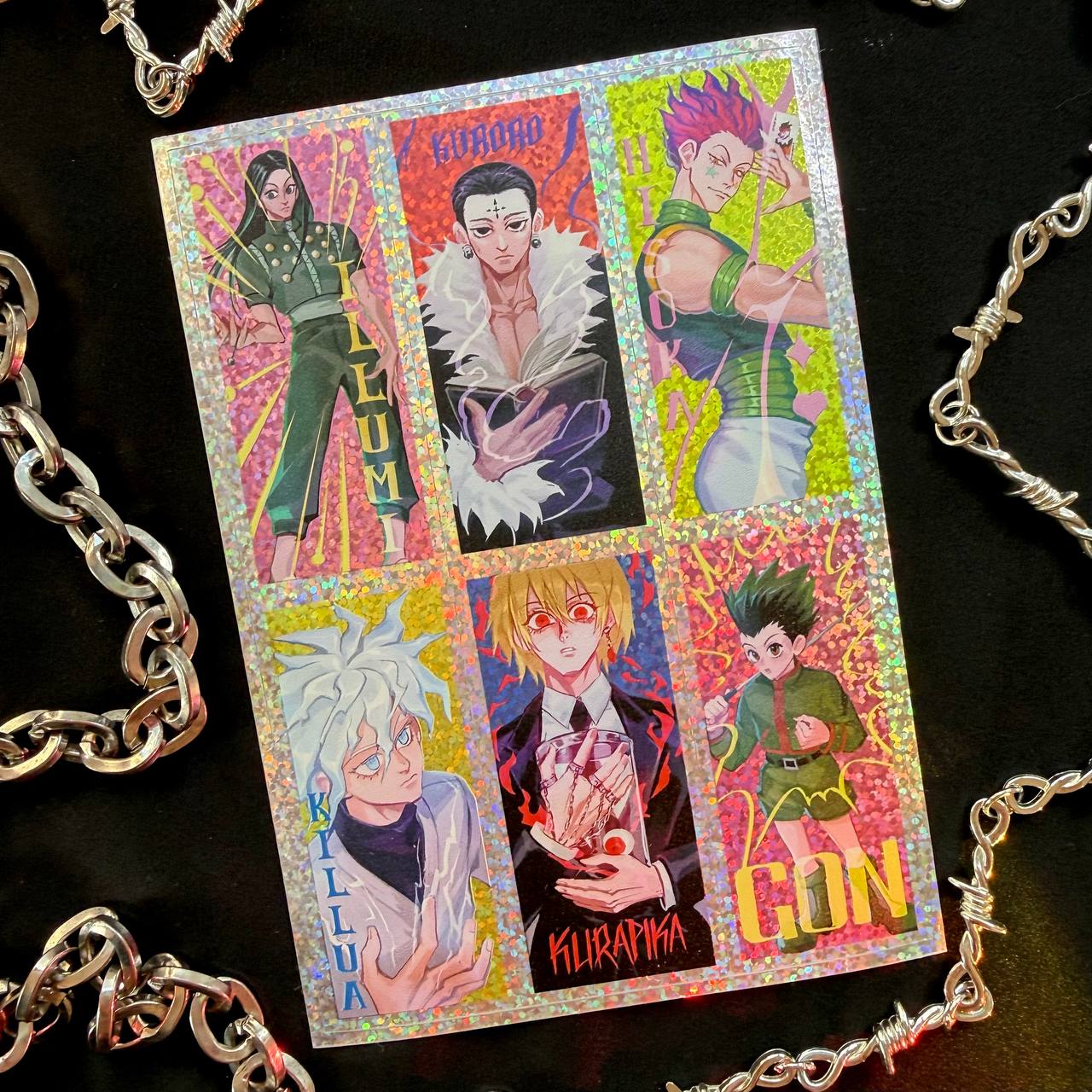 Стикерпак глиттер Охотник X Охотник