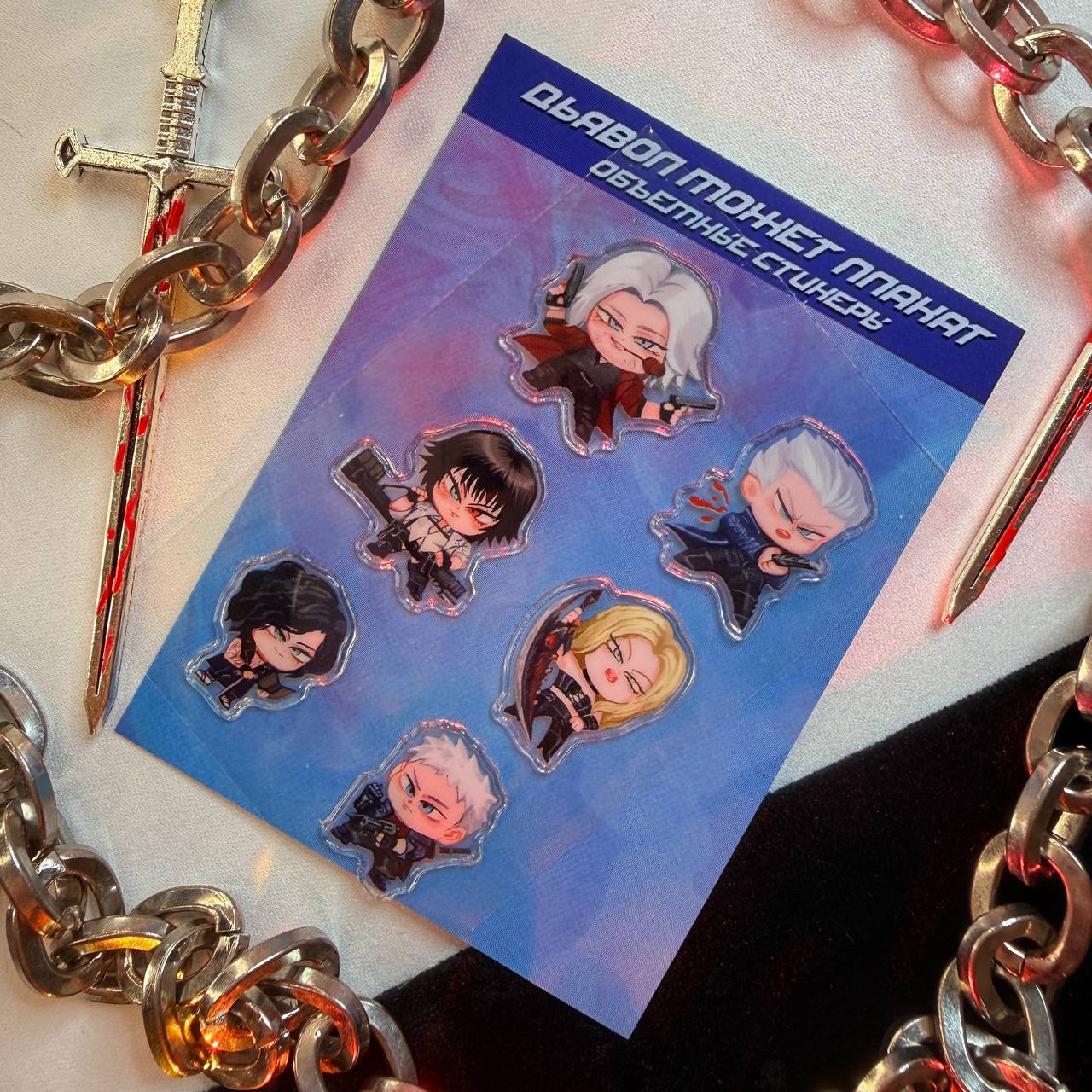 Стикерпак мини Дьявол может плакать