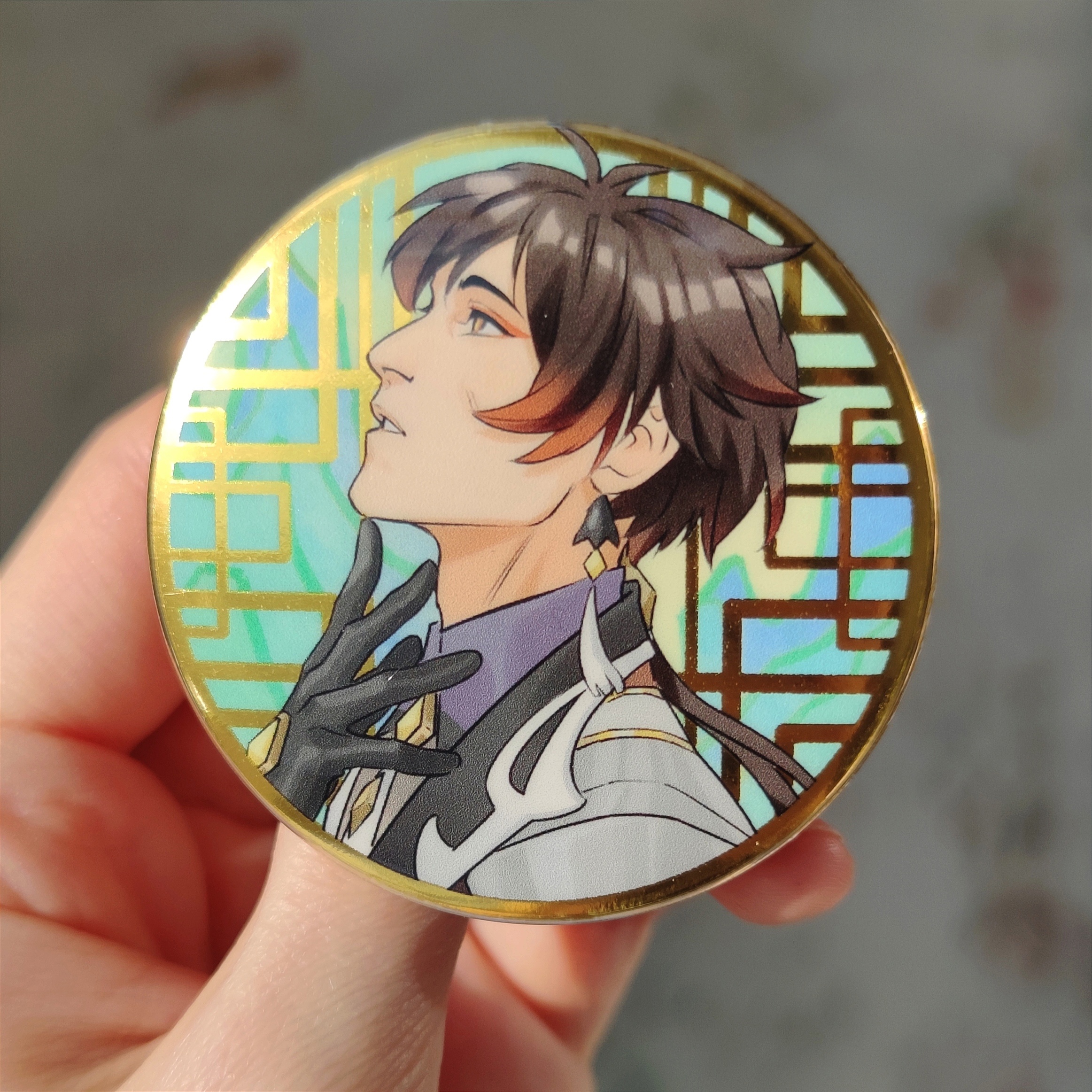 Значок 56мм Чжун Ли