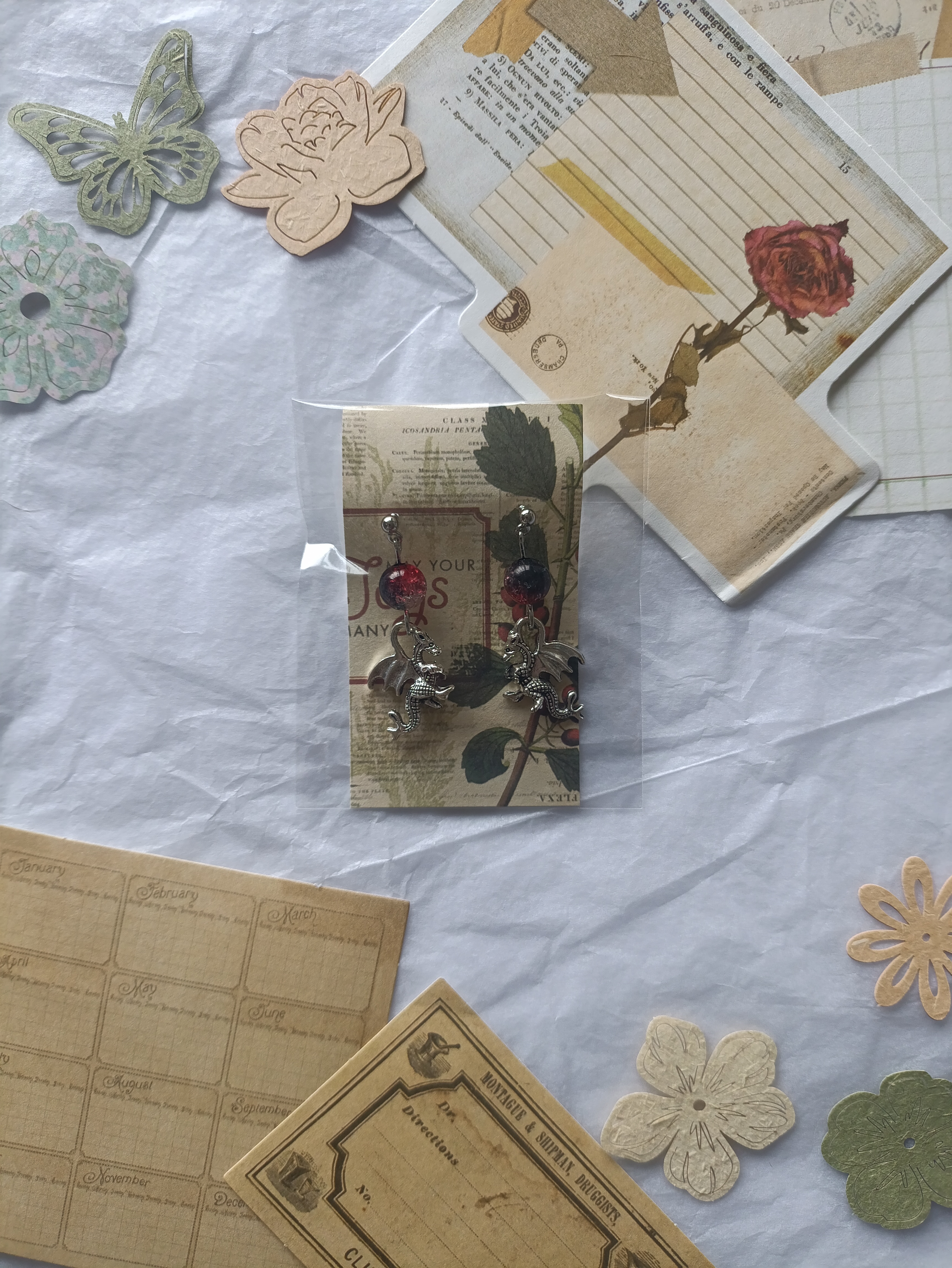 Серьги Драконы