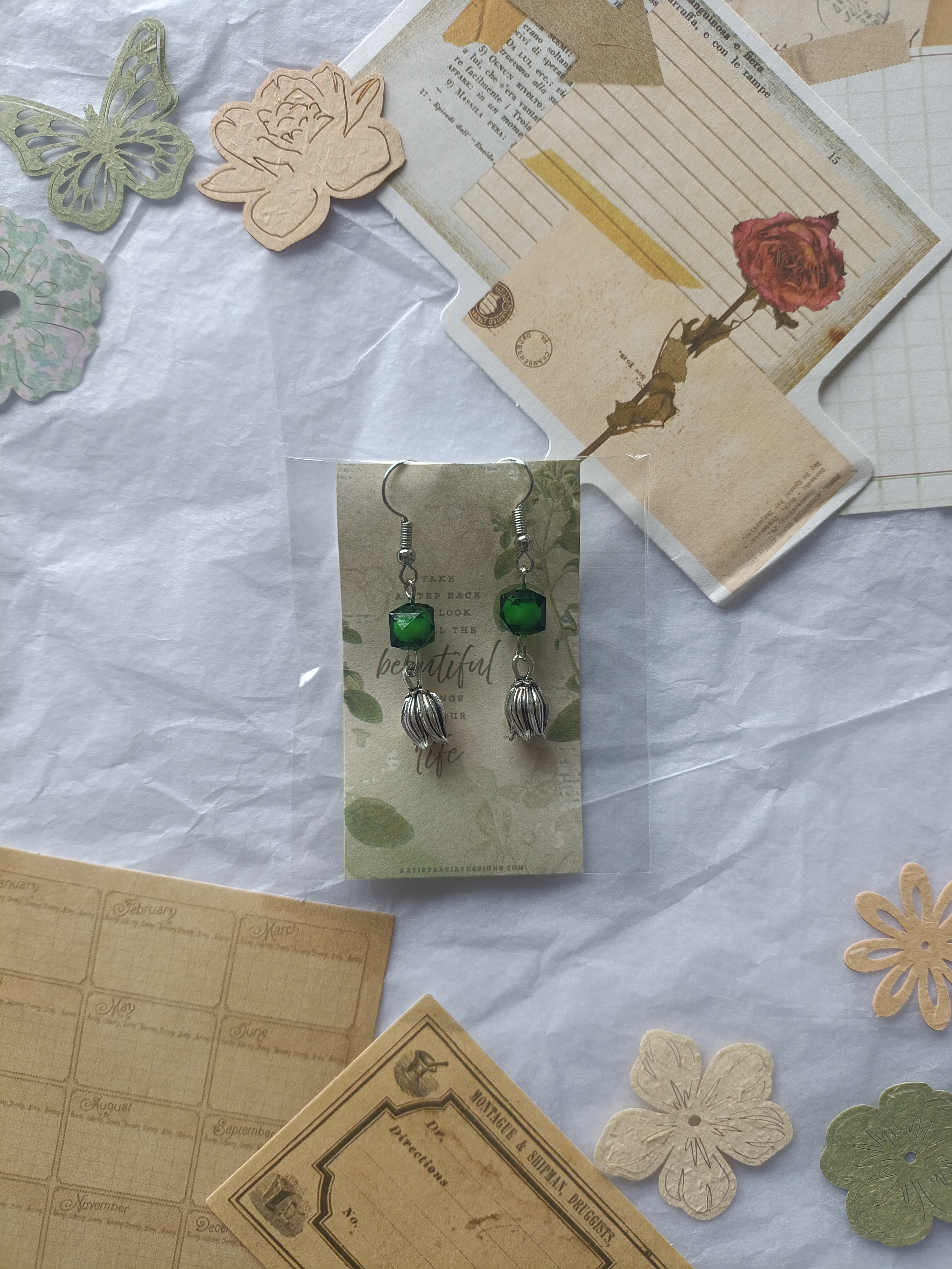 Серьги Тюльпаны