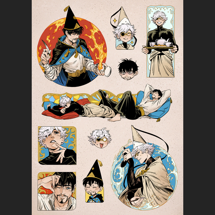 Стикеры А5 Ателье колдовских колпаков