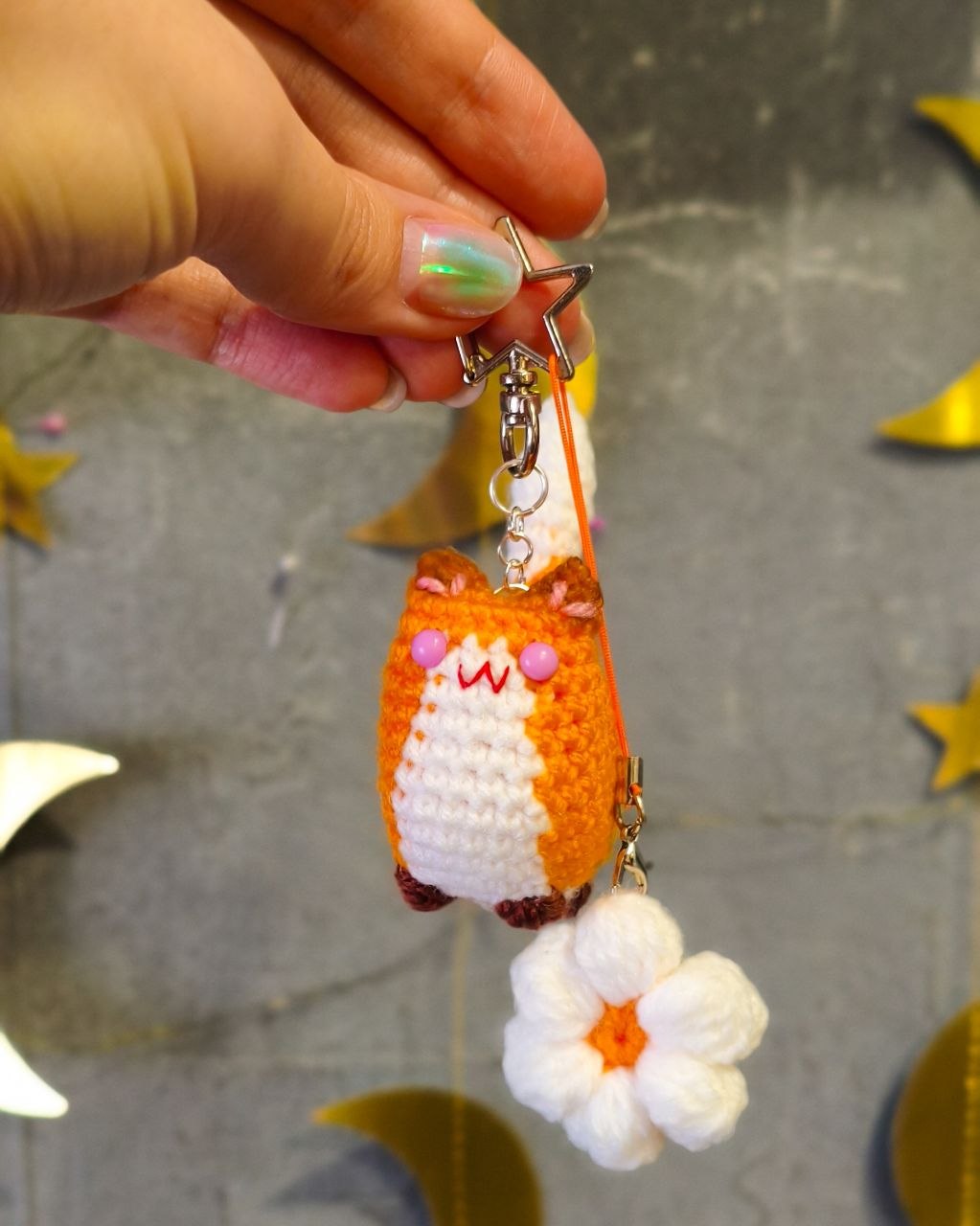 Лися парная с магнитом - Ромашка+Сирень