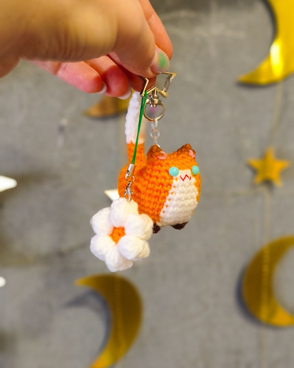 Лися парная с магнитом - Ромашка+Небо