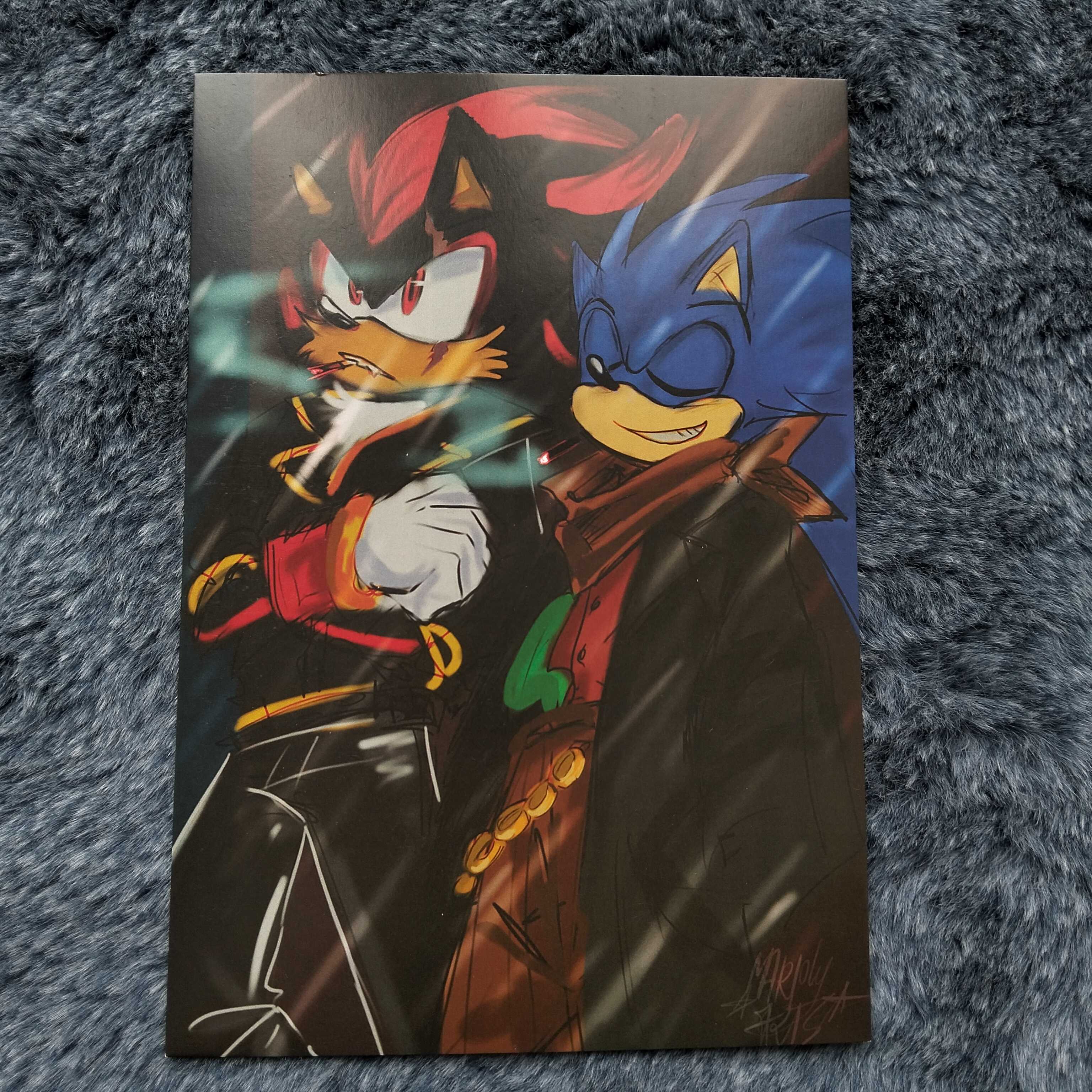 Открытка Под дождем А5