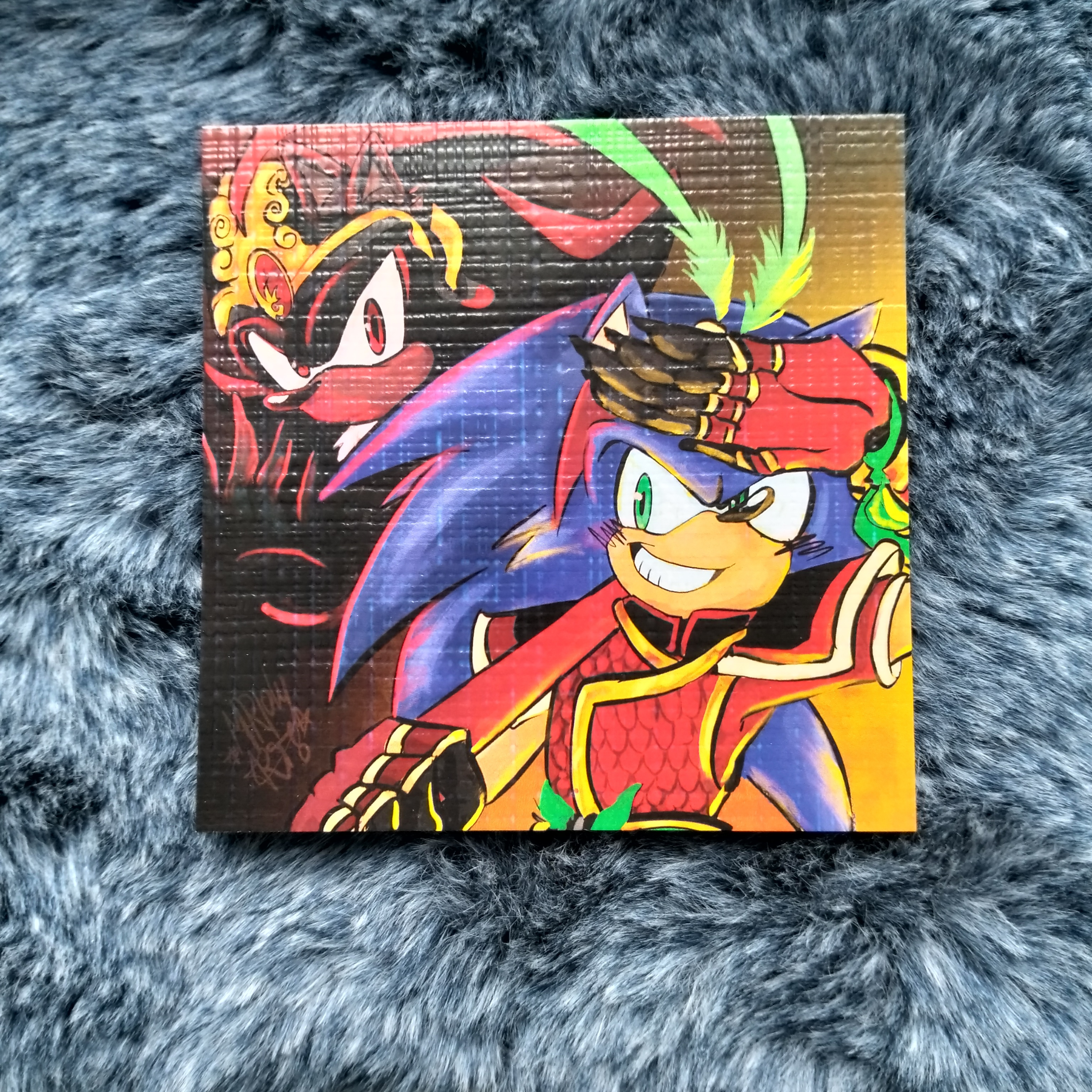 Открытка Соник Китай 10х10