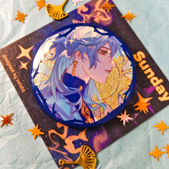 значок сандей витраж