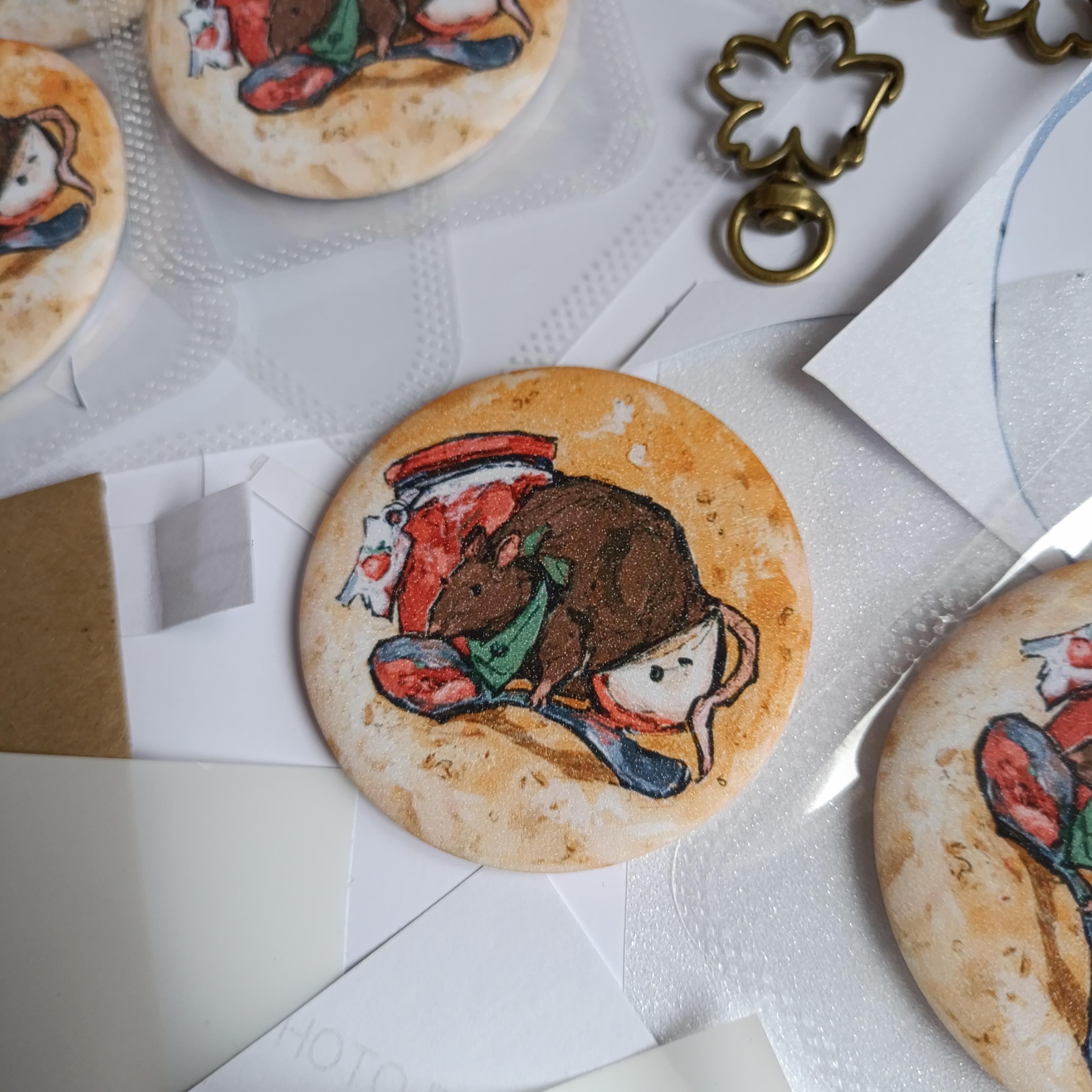 Зеркало крыса на блине