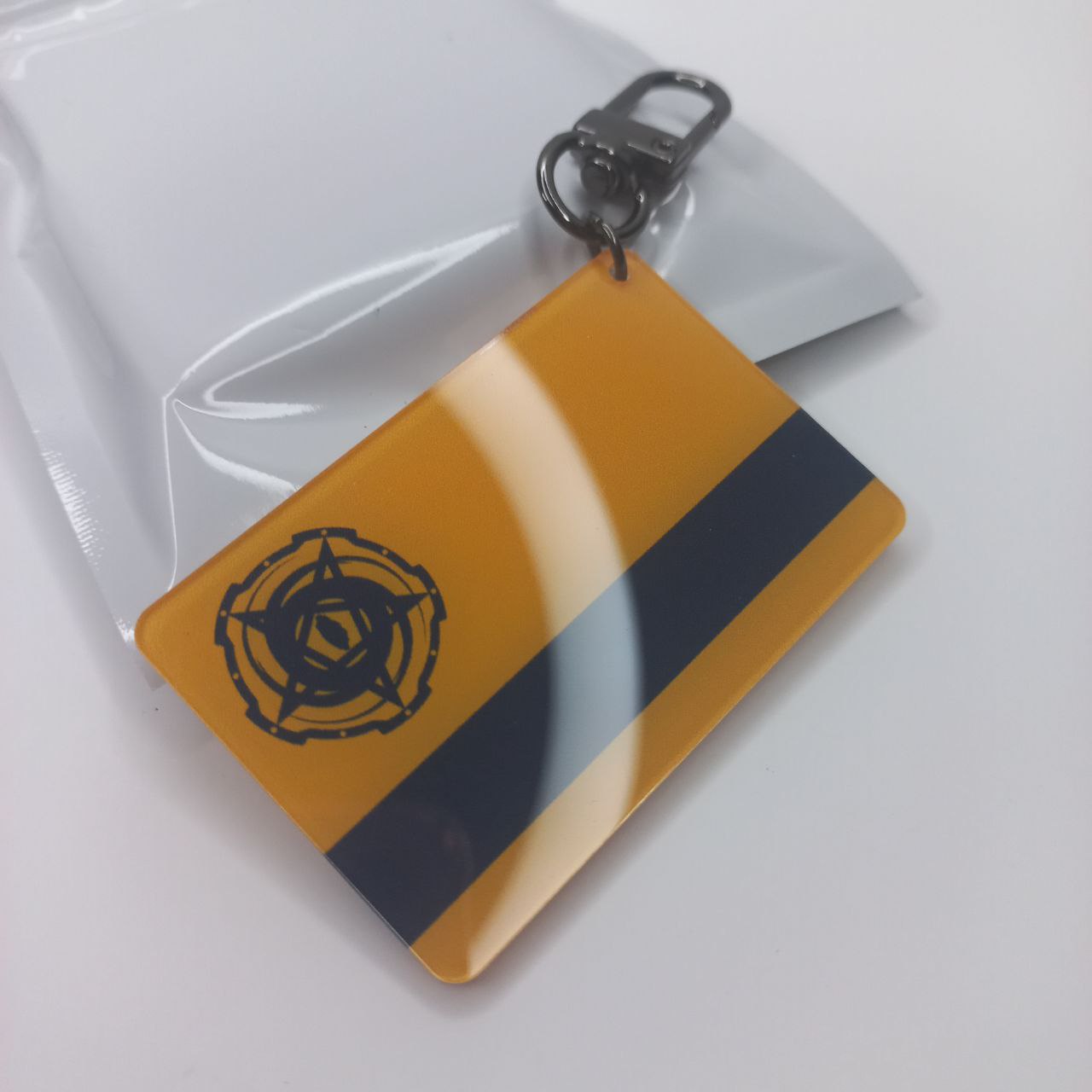 Брелок ключ-карта оранж