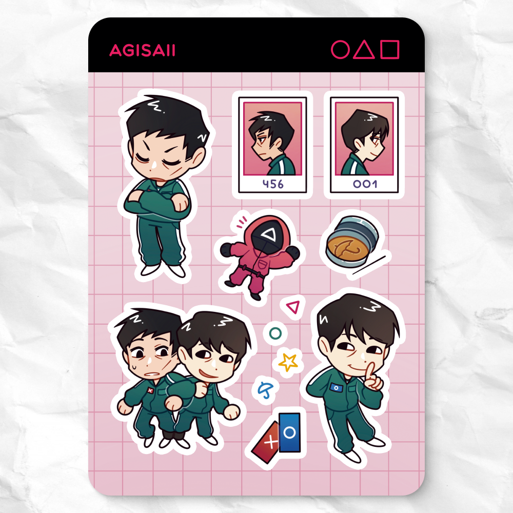 Стикерпак А6 Игра в кальмара 457