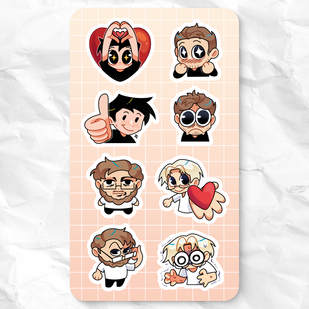 Стикерпак А6 Твич-стримеры 1.0