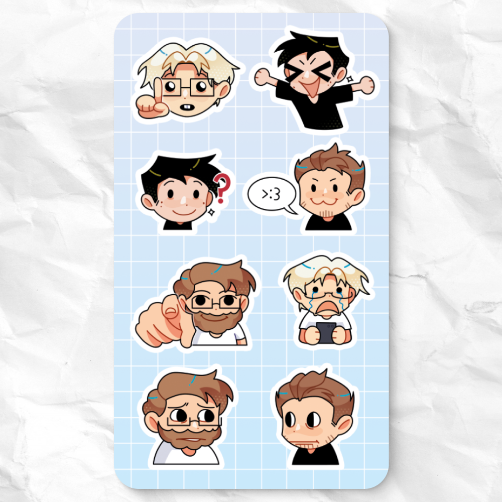 Стикерпак А6 Твич-стримеры 2.0